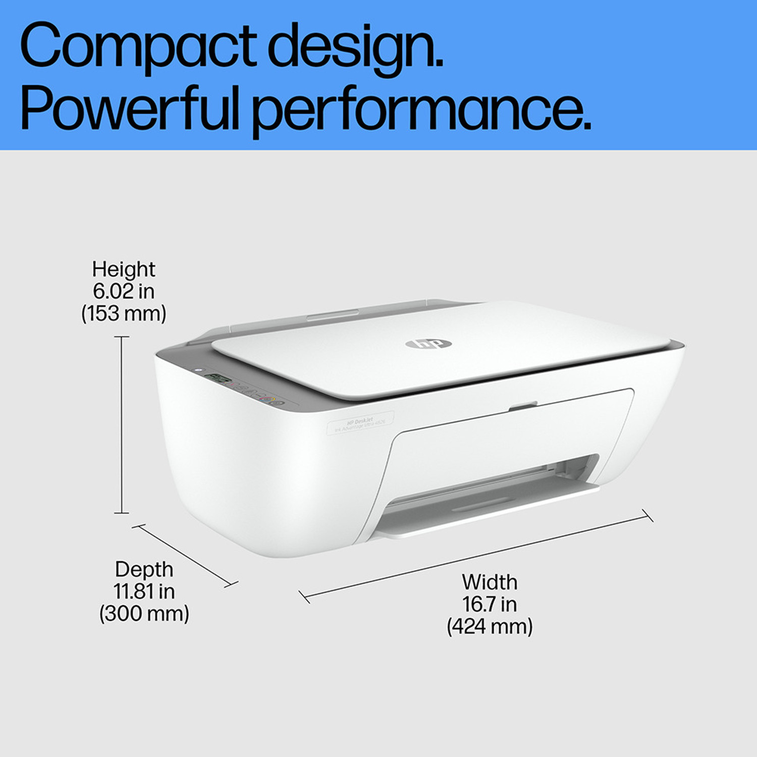 Image of HP Deskjet Ink advantage Ultra 4826 All-in-one Multi-function WiFi Color Inkjet Printer (Color Page Cost: 81 Paise | Black Page Cost: 44 Paise) with Copy, Scan, 2 Sets of Inbox Cartridges, Smart App Setup
