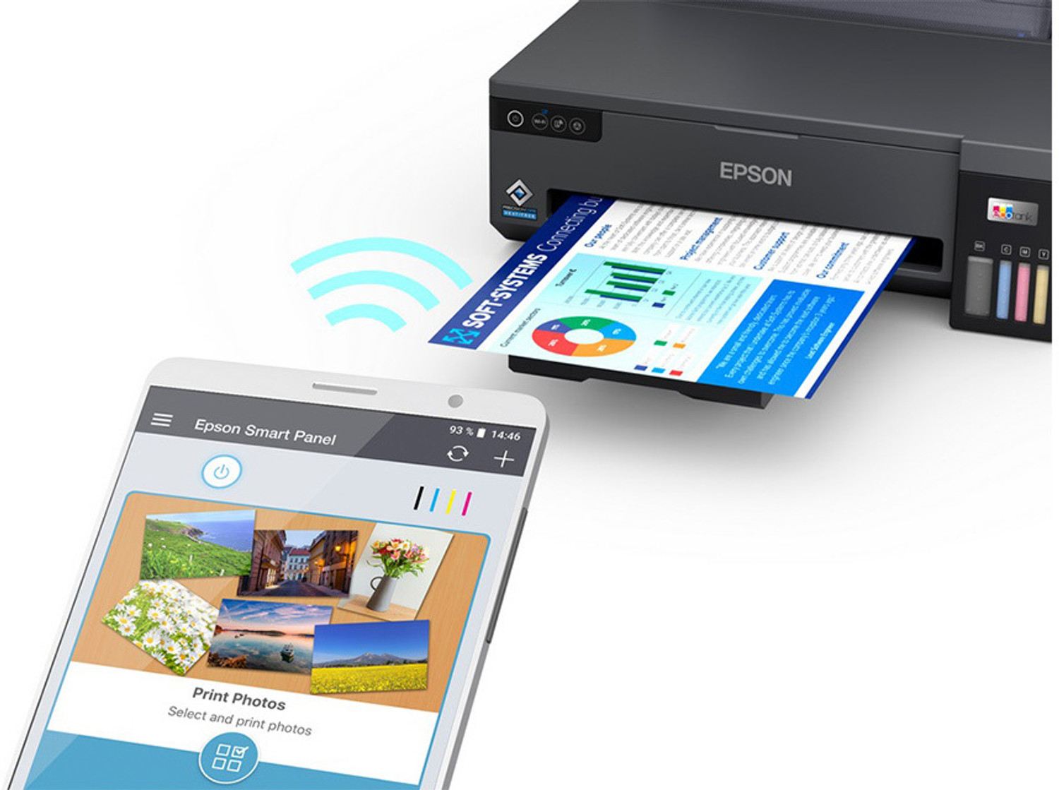 Image of Epson 1 L11050 A3 Printer with Direct WiFi Low Cost Ink Tank Printer Scanner