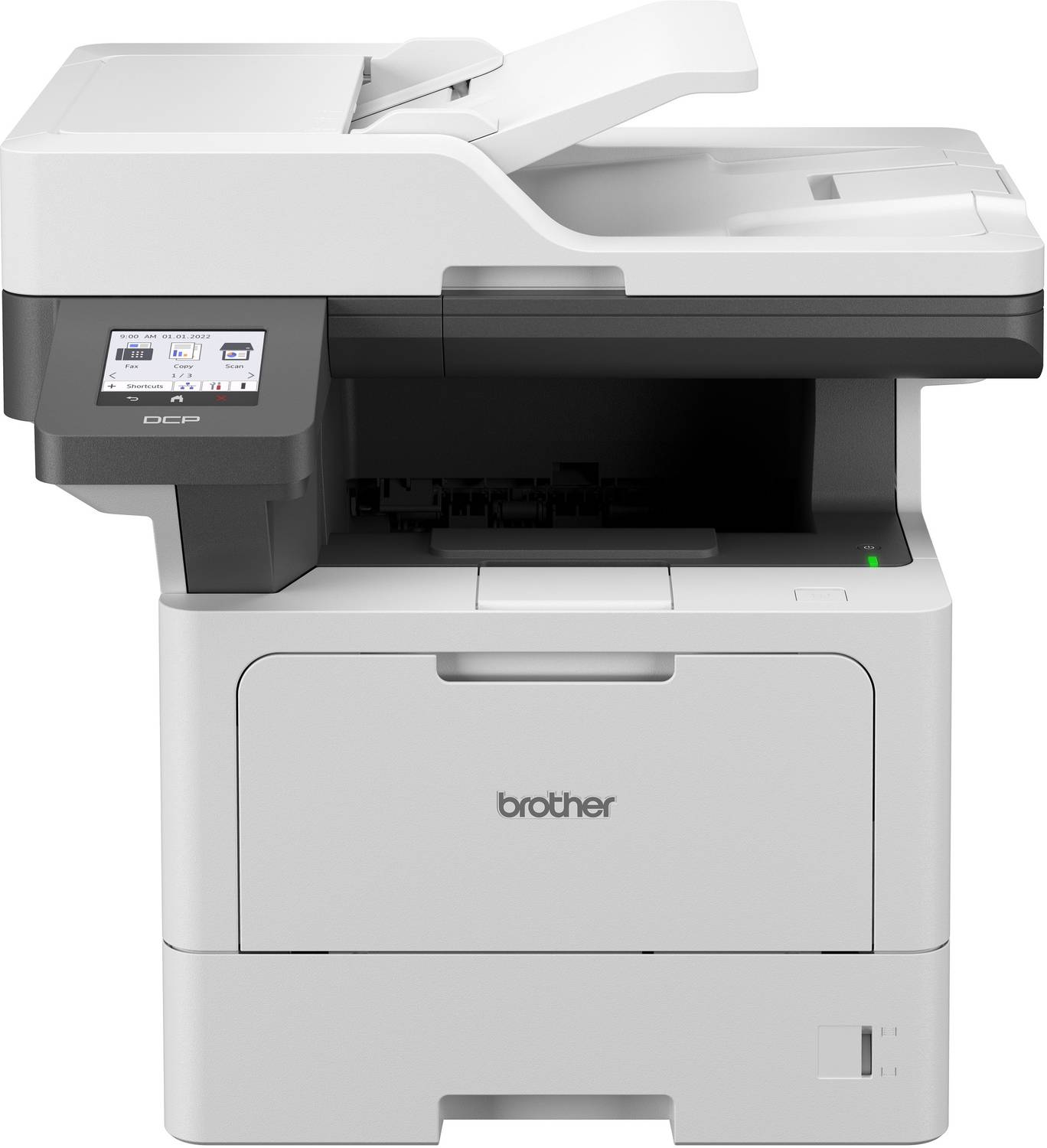 brother DCP-L5660DN Multi-function Monochrome Laser Printer for Print/Scan/Copy with Auto Duplex Feature, 3.5-Inch Touch Screen Display, 48 PPM, Dual Scanning, 70 Pages ADF, 250 Sheets Paper Tray, Free Installation & with Up to 11000 Pages of Black Ink Toner in the box