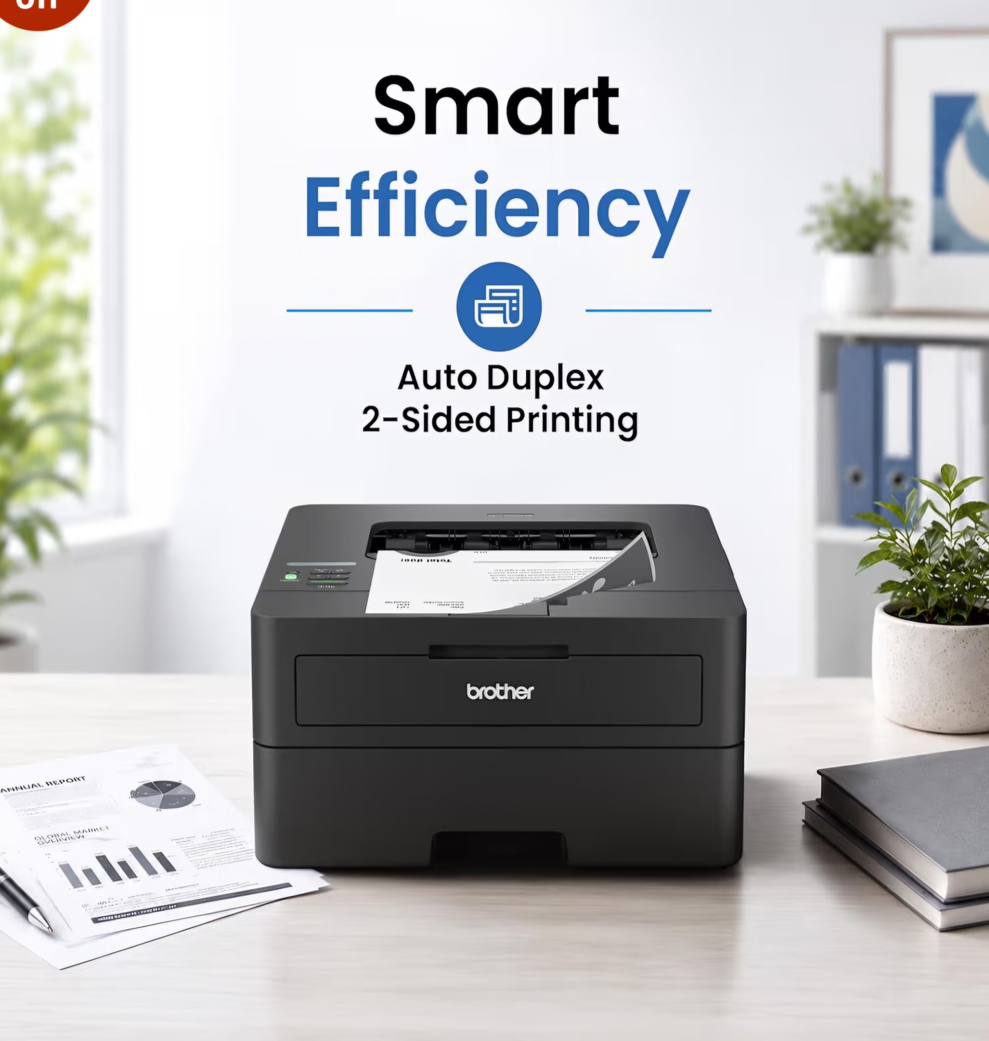 Image of brother HL-L2440DW Single Function WiFi Monochrome Laser Printer
