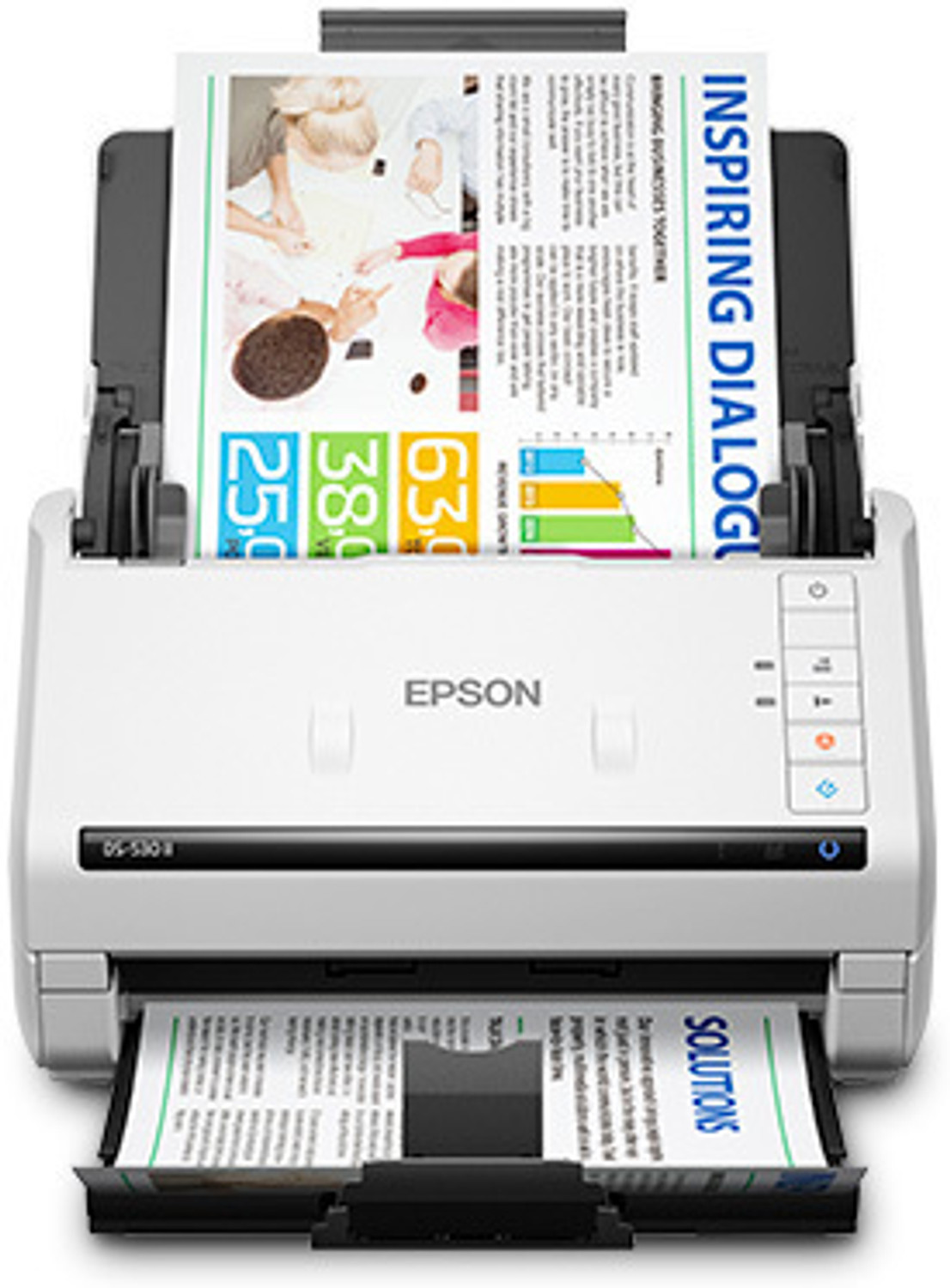 Image of Epson DS-530II Color Duplex Sheet-fed Document Scanner Single Function Monochrome Laser Printer