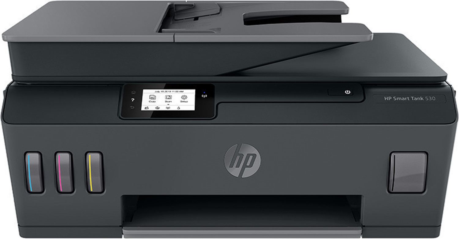 Image of HP Smart Tank 530 All-in-one Multi-function WiFi Color Ink Tank Printer (Color Page Cost: 20 Paise | Black Page Cost: 10 Paise) for Print /Copy /Scan with ADF (Up to 18000 Black, 8000 Colour pages of ink in box)