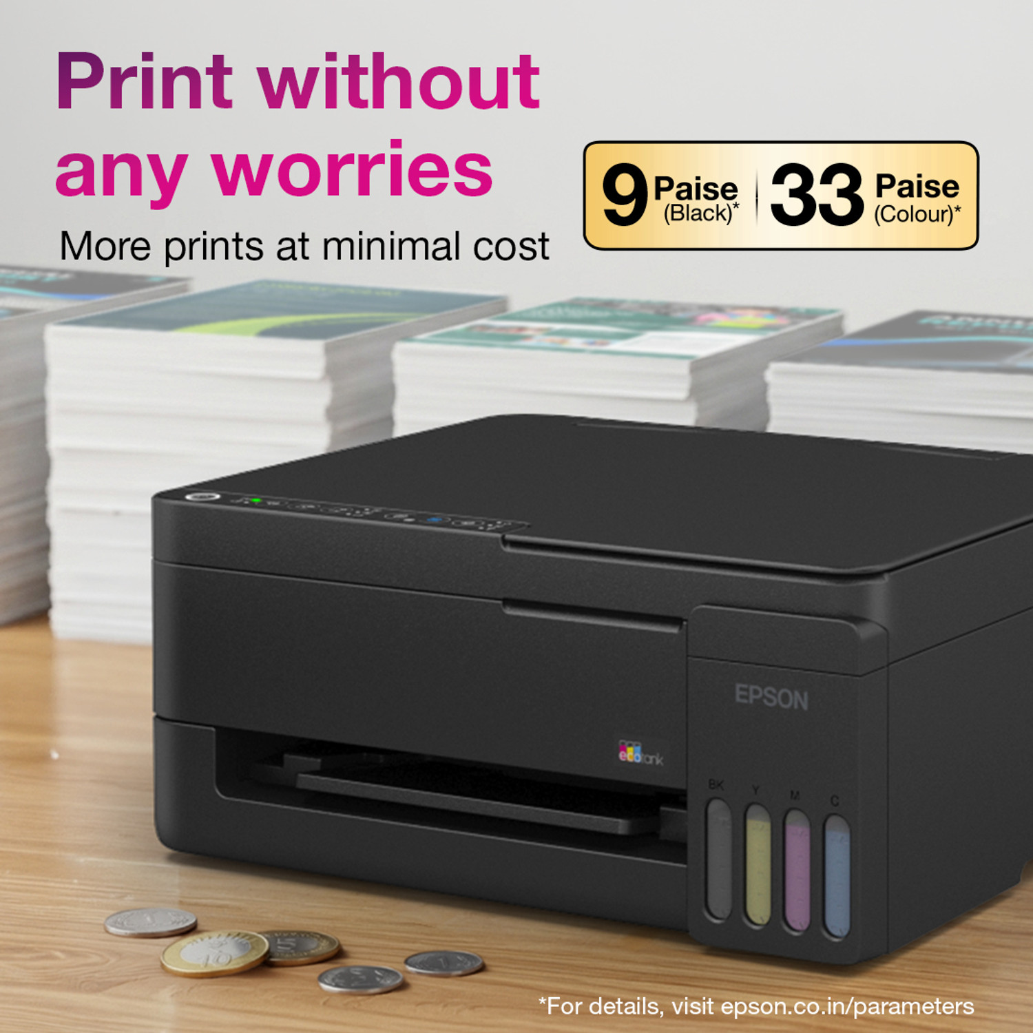 Image of Epson L3351 Multi-function WiFi Color Ink Tank Printer