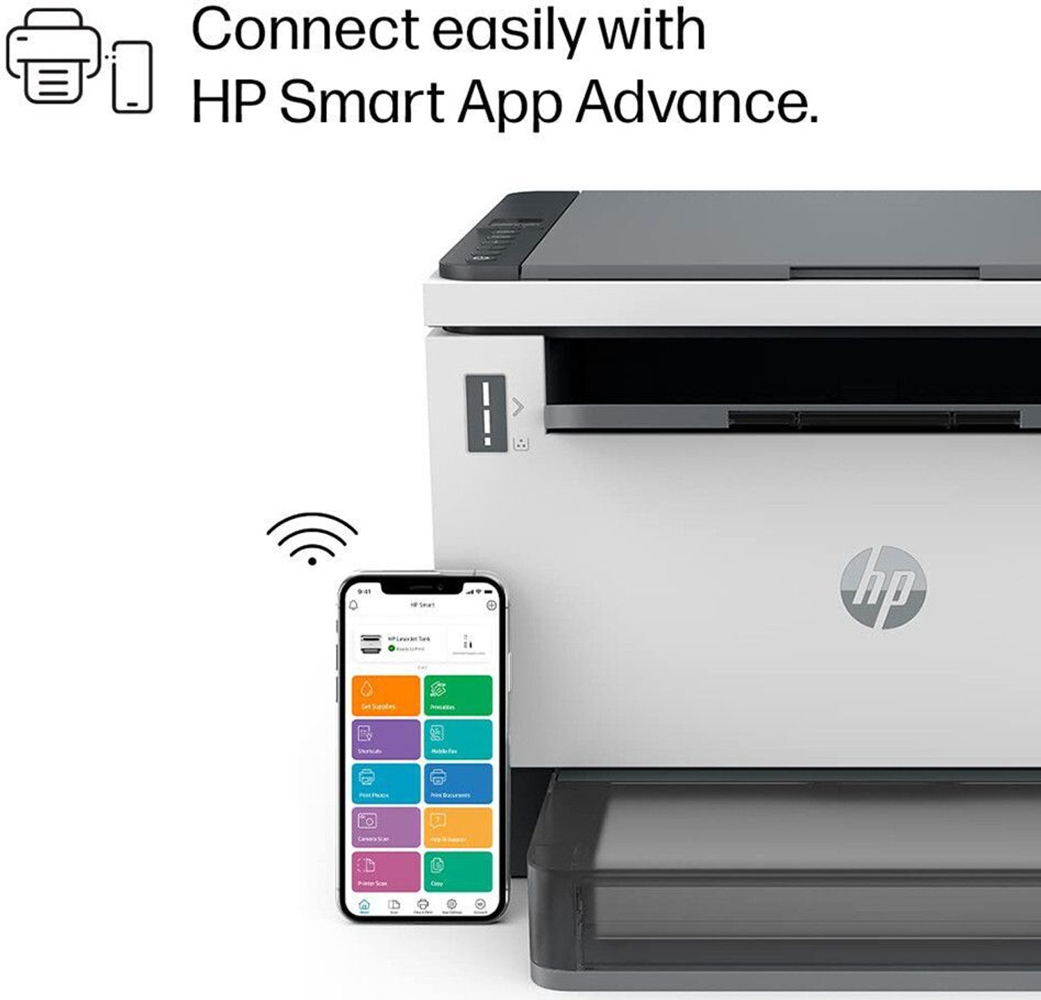 Image of HP LaserJet Tank MFP 1005w Printer Multi-function WiFi Monochrome Laser Printer