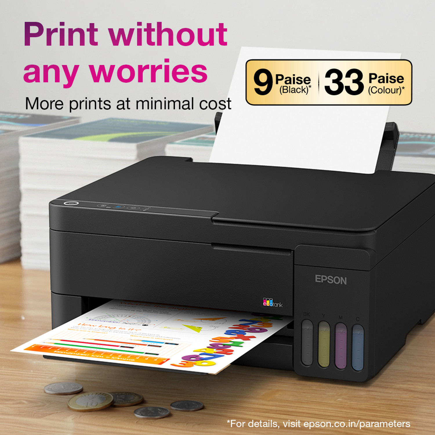 Image of Epson EcoTank L3310 Multi-function Color Ink Tank Printer
