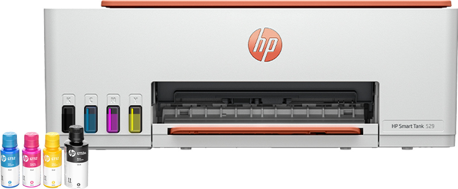 Image of HP Smart All In One 589 Multi-function WiFi Color Ink Tank Printer for Print /Scan /Copy with Up to 4000 Black & 6000 color pages of ink in box