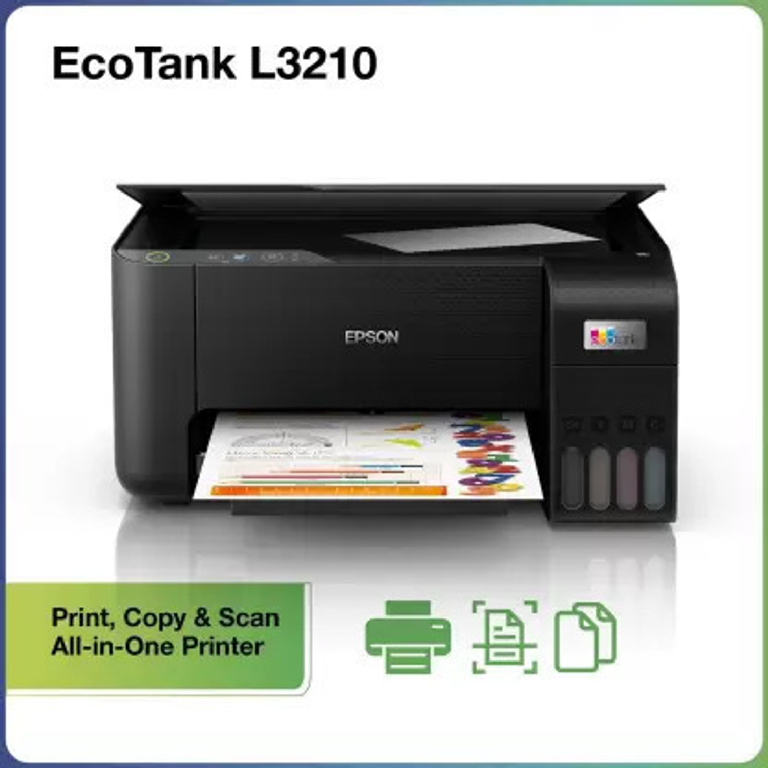 Image of Epson EcoTank L3210 Multi-function Color Ink-Efficient Printer
