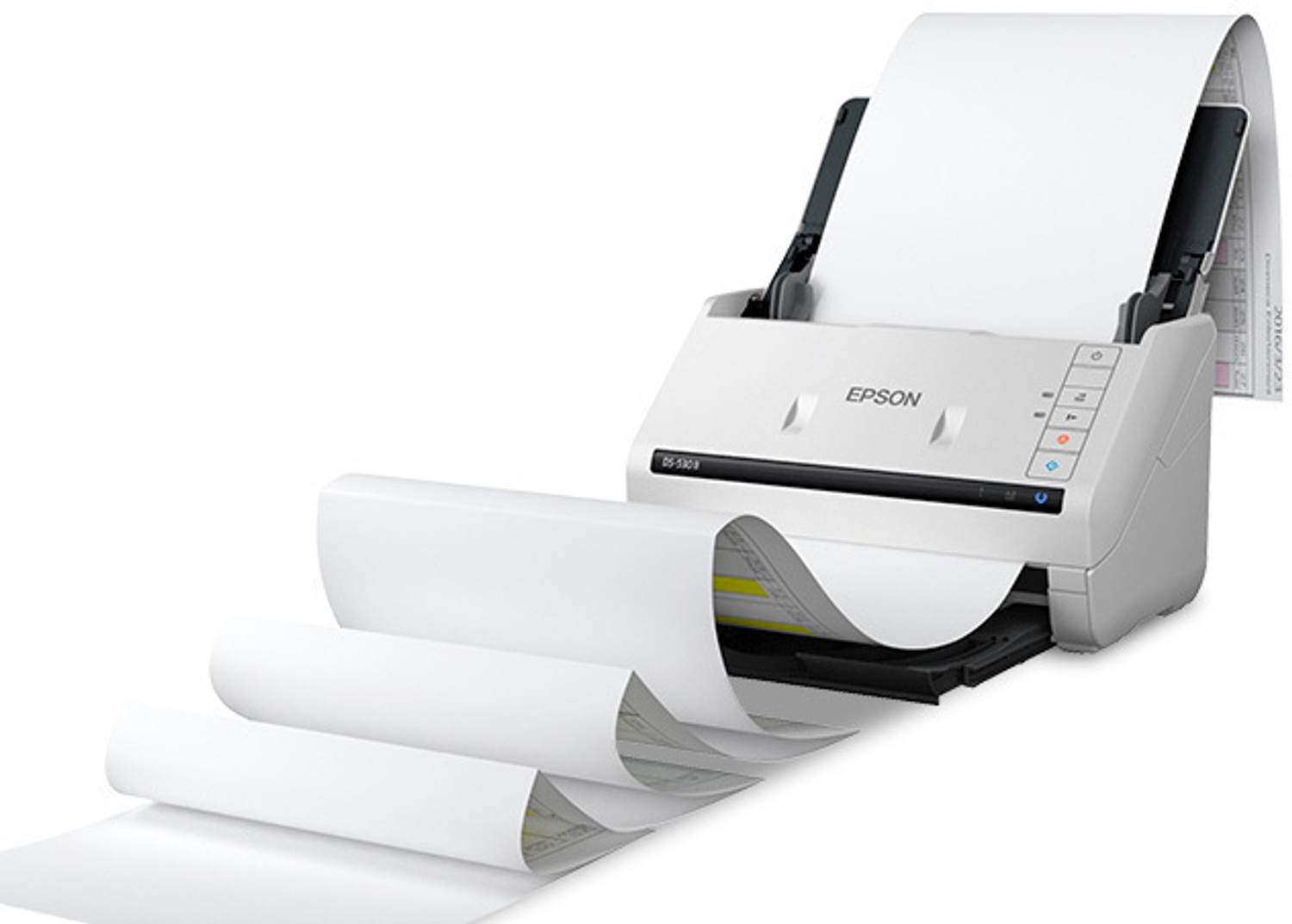 Image of Epson DS-530II Color Duplex Sheet-fed Document Scanner Single Function Monochrome Laser Printer