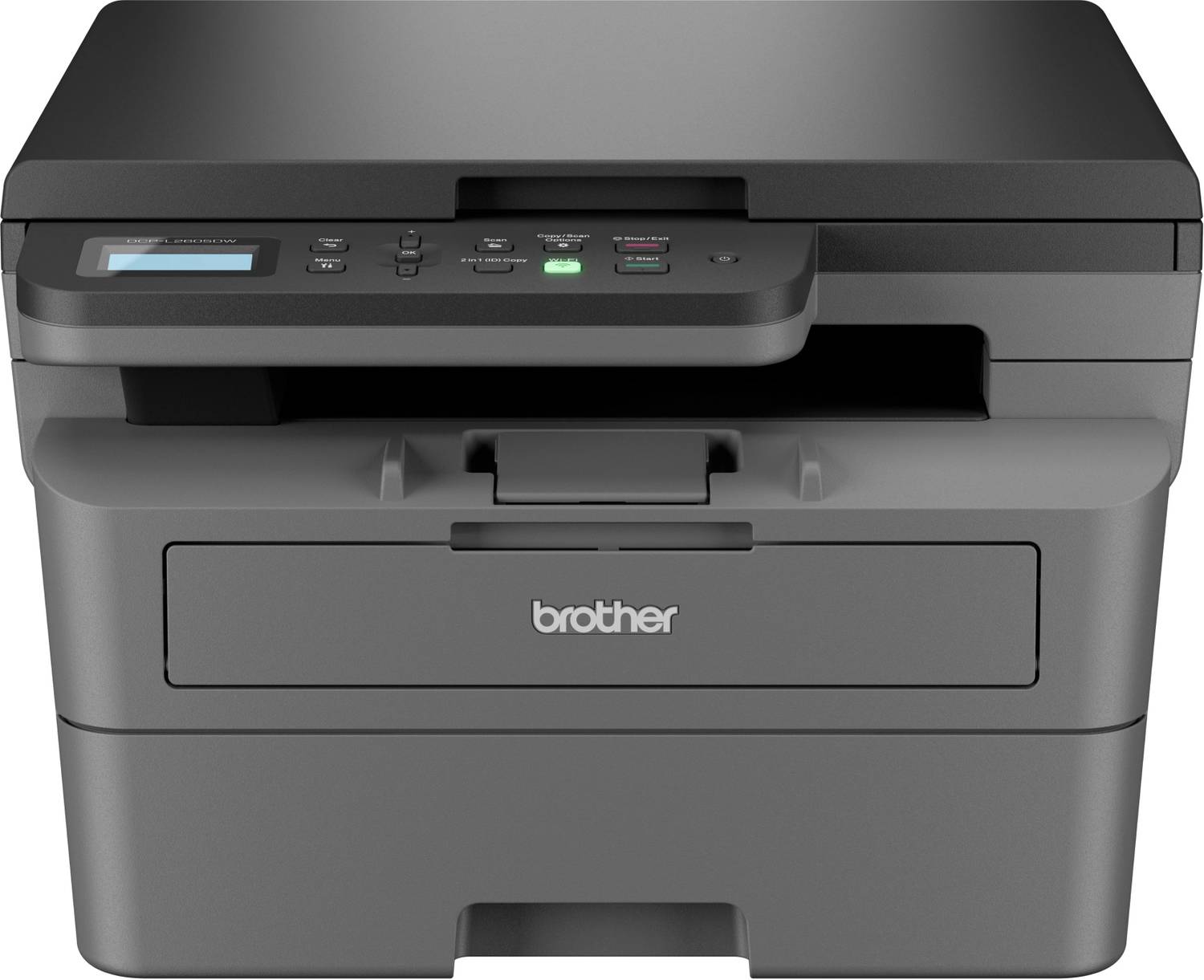 brother DCP-L2605DW Multi-function WiFi Monochrome Laser Printer (Black Page Cost: 1.8 Rs.) Print, Copy & Scan, Auto Duplex, Up to 30 PPM Mono, Yield: Up to 3,000 Black Pages, 256MB Memory, 250 Sheets Paper Tray, LCD Display, 2-in-1 (ID) Copy Button, Free Installation, In-Box Toner Included