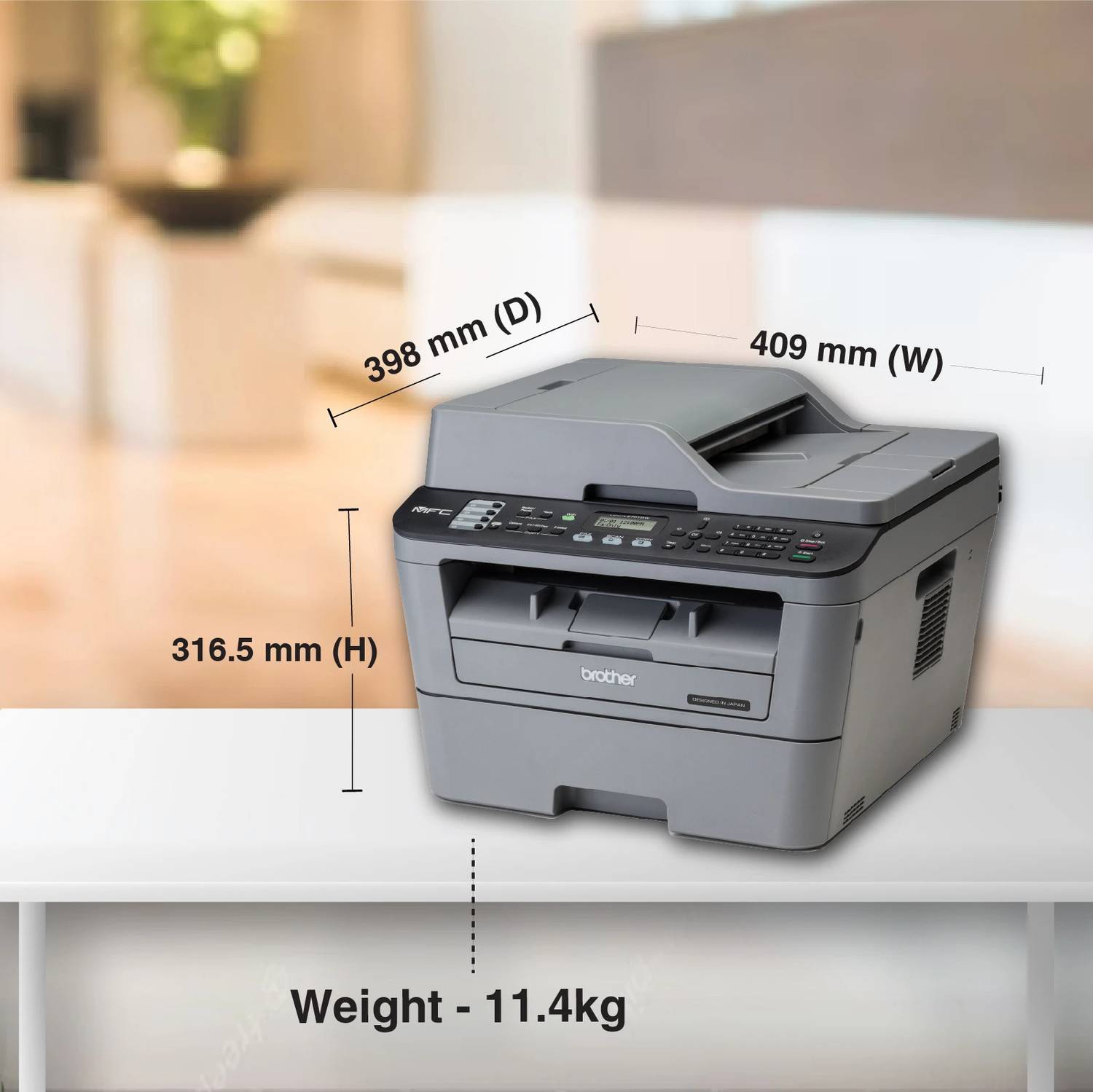 Brother MFC-L2701DW Multi-function WiFi Laser Printer - Image 4