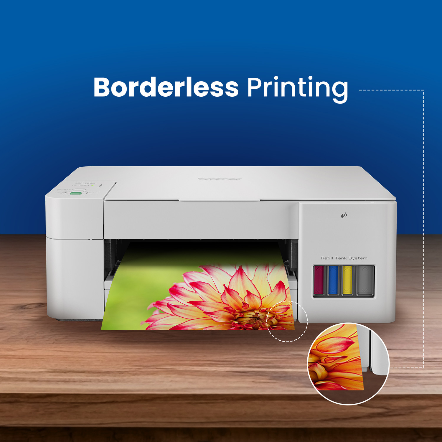 Image of brother DCP-T426W Multi-function WiFi Color Ink Tank Printer (Borderless Printing) for Home Usage