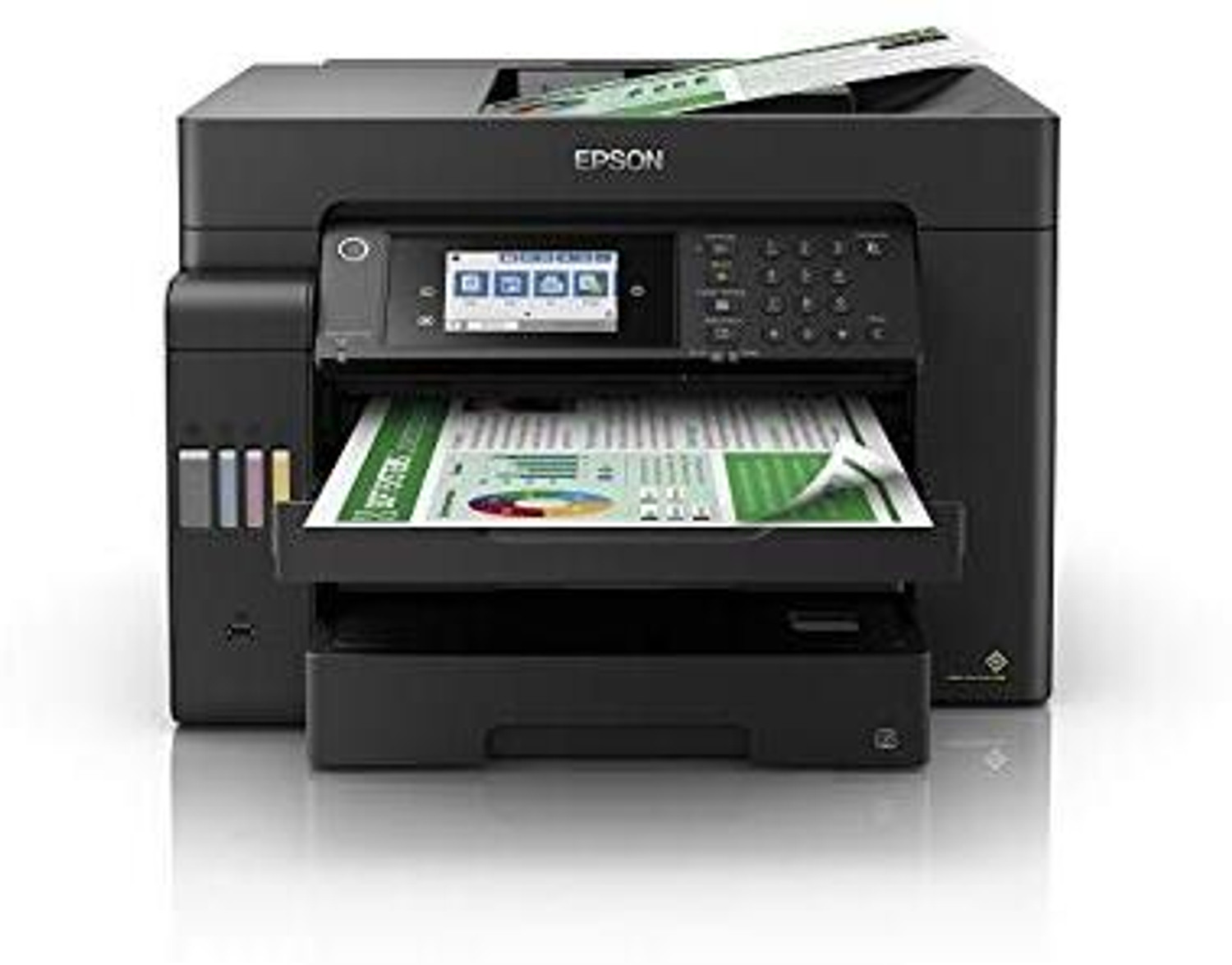 Image of Epson EcoTank L15150 Multi-function WiFi Color Inkjet Printer with Voice Activated Printing Google Assistant