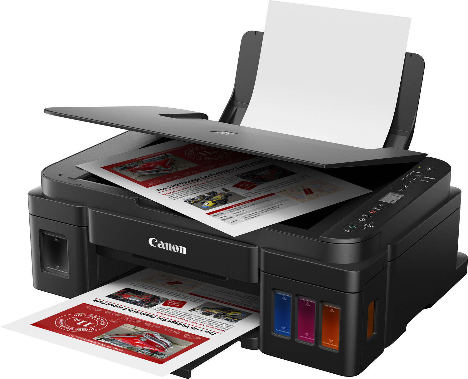 Image of Canon Pixma G3010 Multi-function WiFi Color Inkjet Printer