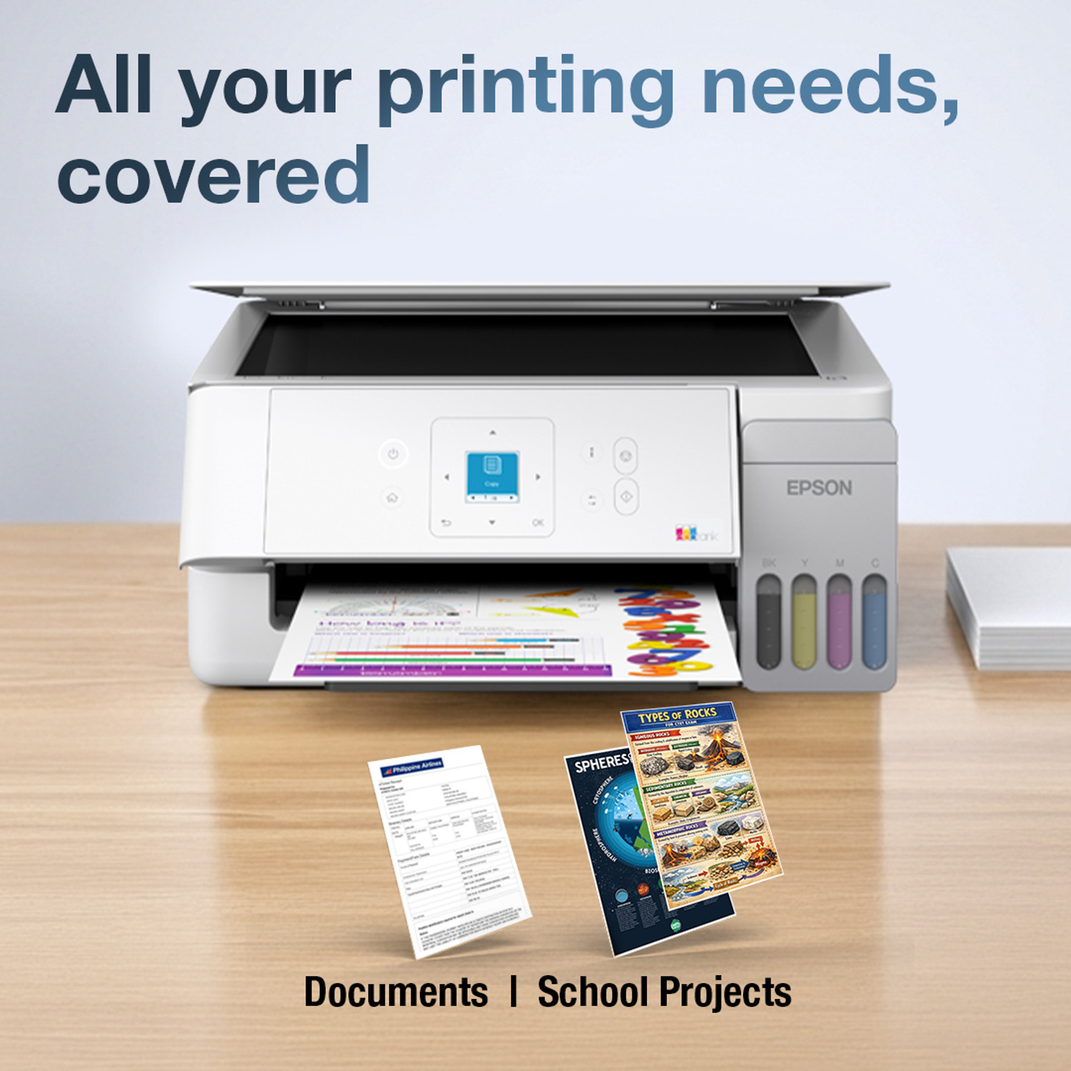 Image of Epson L3366 Multi-function WiFi Color Ink Tank Printer