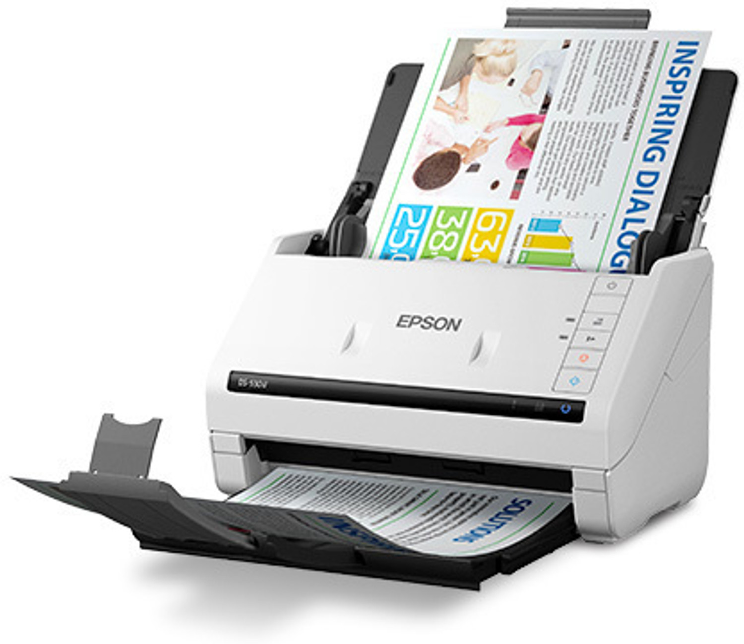 Image of Epson DS-530II Color Duplex Sheet-fed Document Scanner Single Function Monochrome Laser Printer