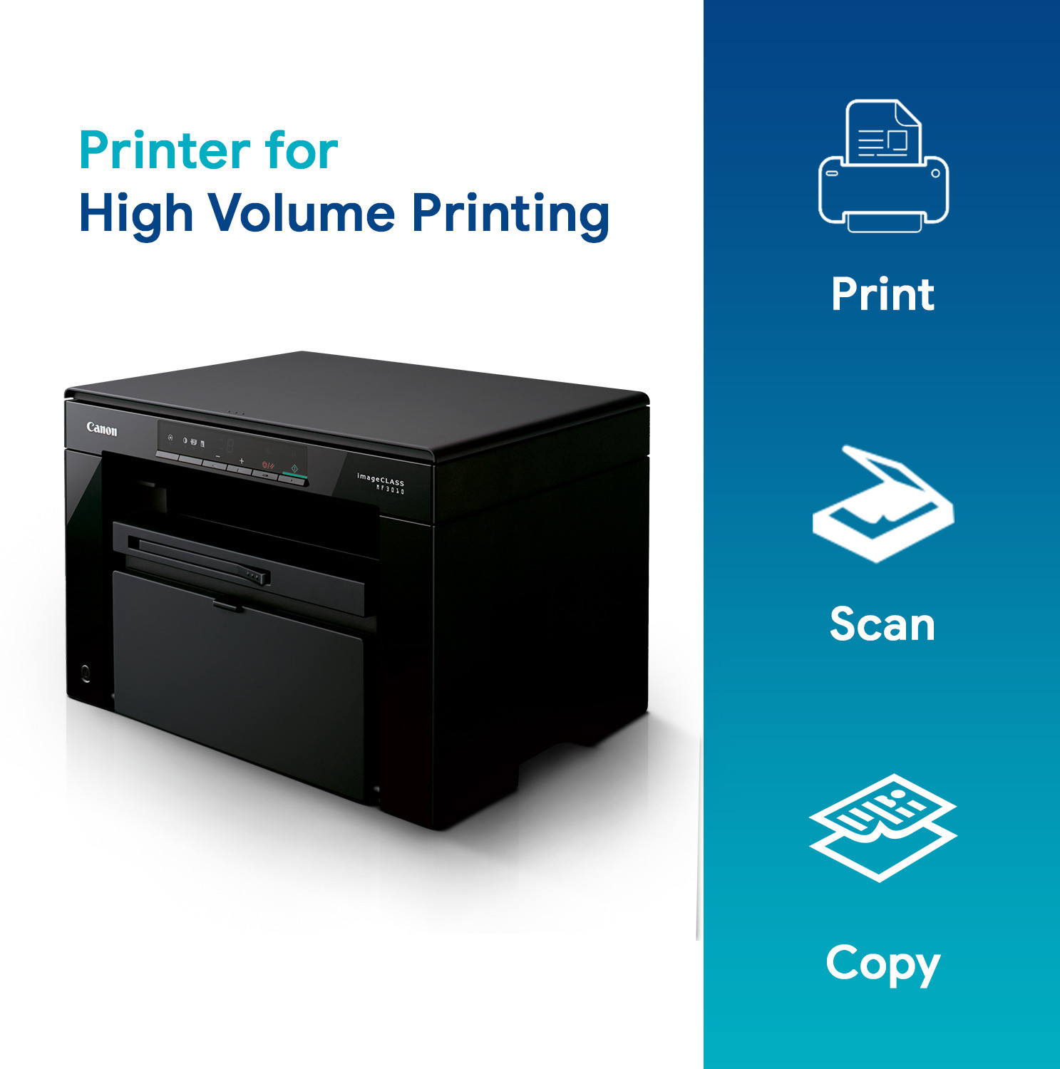 Image of Canon ImageCLASS MF3010 Multi-function Monochrome Laser Printer