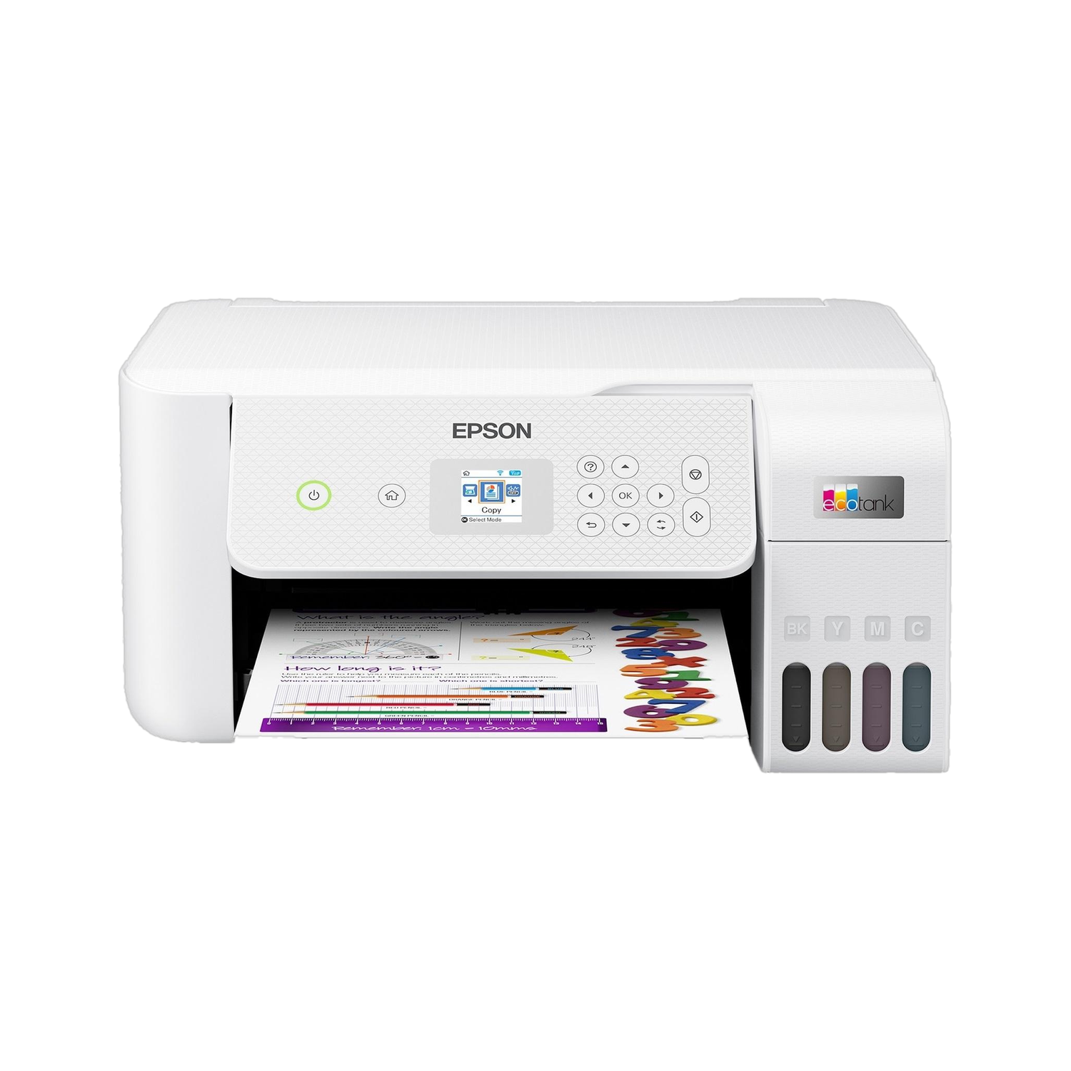 Epson Eco L3266 Multi-function WiFi Color Ink Tank Printer with Voice Activated Printing Google Assistant and Alexa (Color Page Cost: 0.24 Rs. | Black Page Cost: 0.09 Rs. | Borderless Printing) Print, Copy & Scan, Up to 10 IPM Mono, 3.6 Cm Color Lcd Screen, Heat-Free Technology