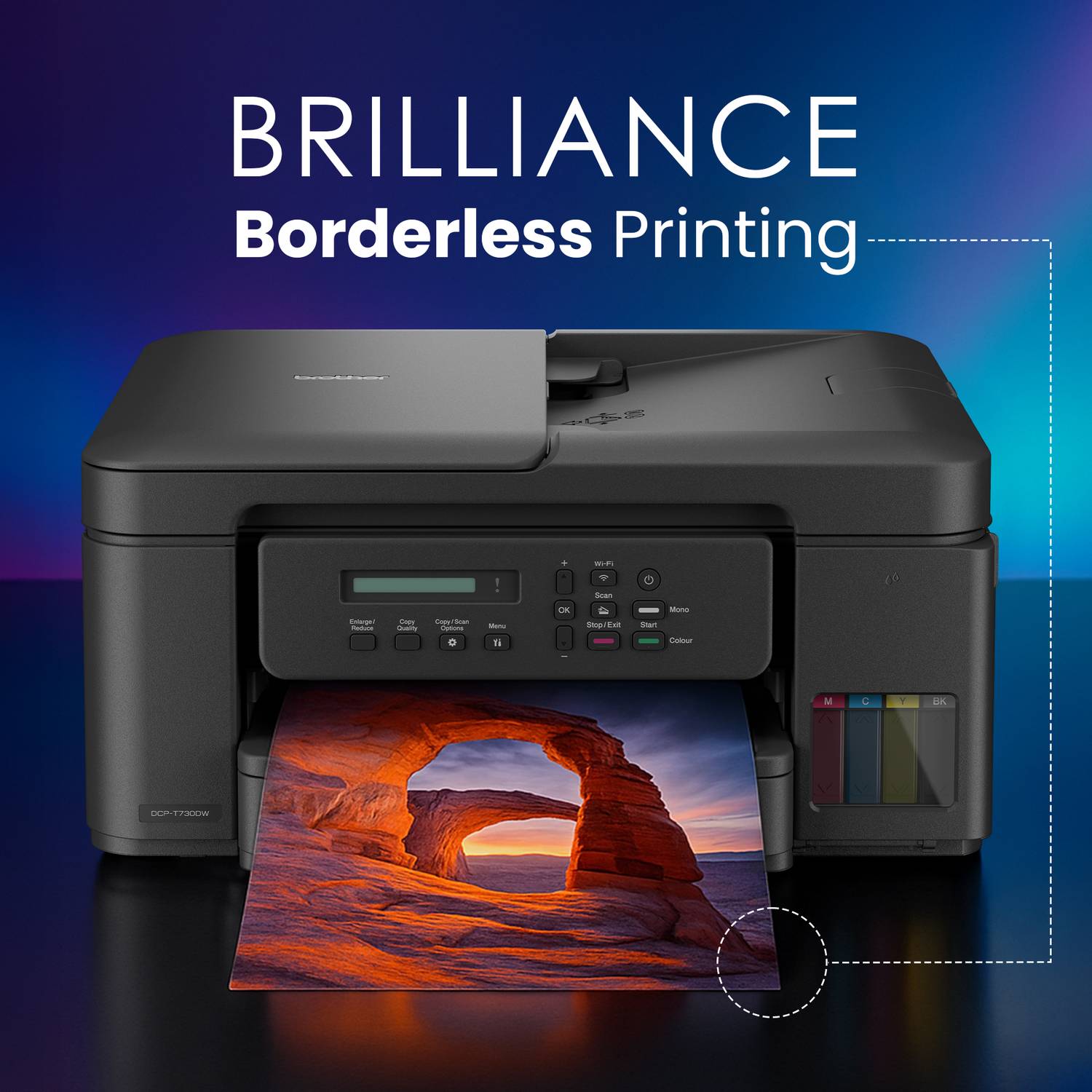 Brother DCP-T730DW Multi-function WiFi Color Ink Tank Printer - Image 3