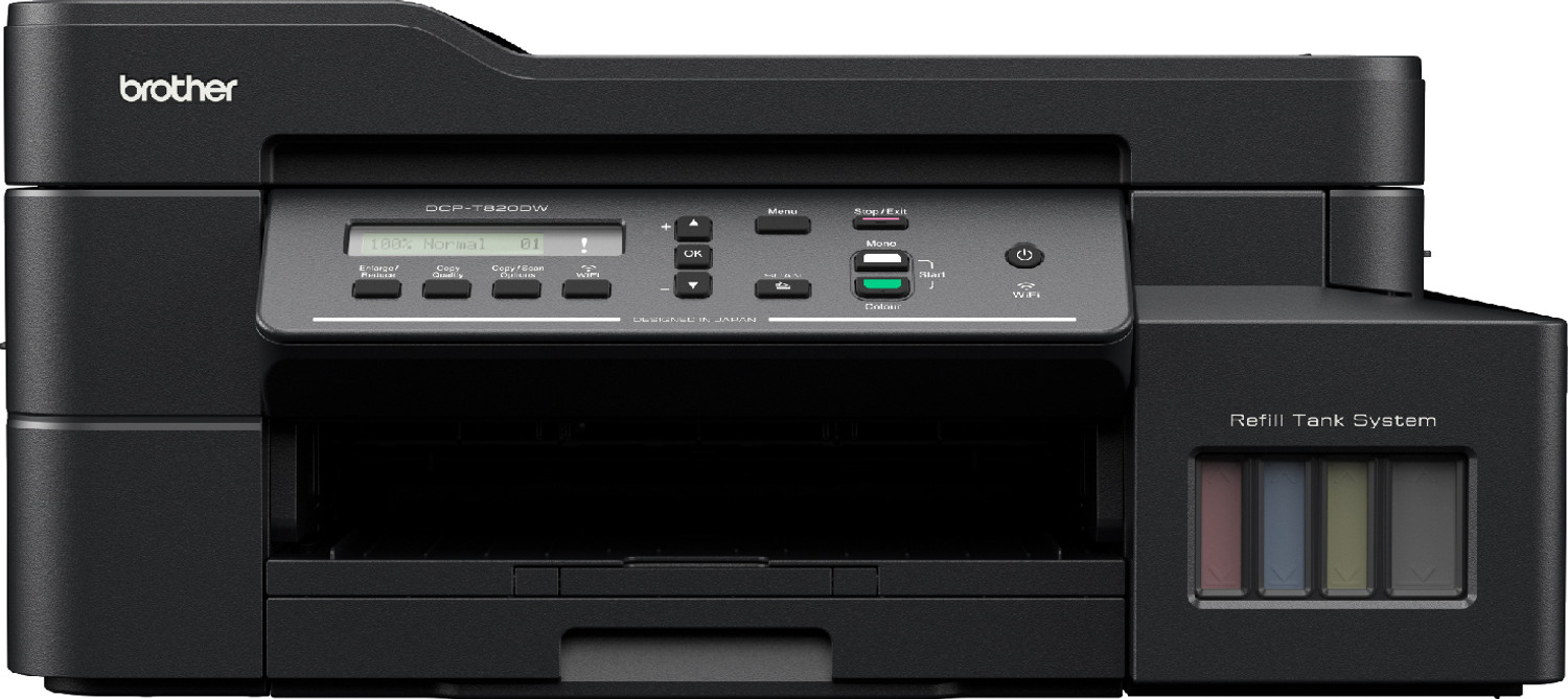 Image of brother DCP-T820DW Multi-function WiFi Color Ink Tank Printer with Auto Duplex feature ideal for Home & Office Usage