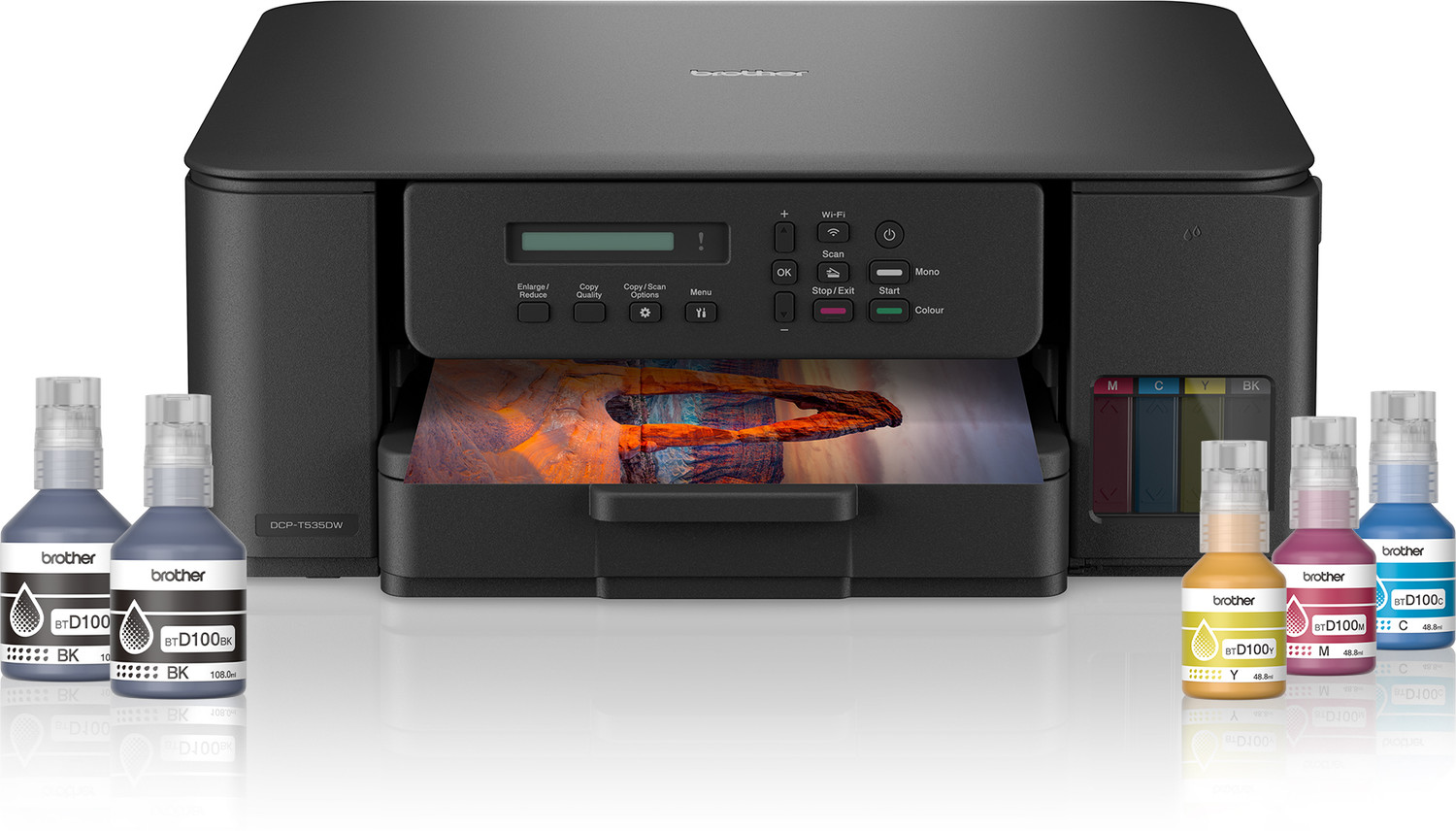 brother DCP-T535DW Multi-function WiFi Color Ink Tank Printer (Bo... more