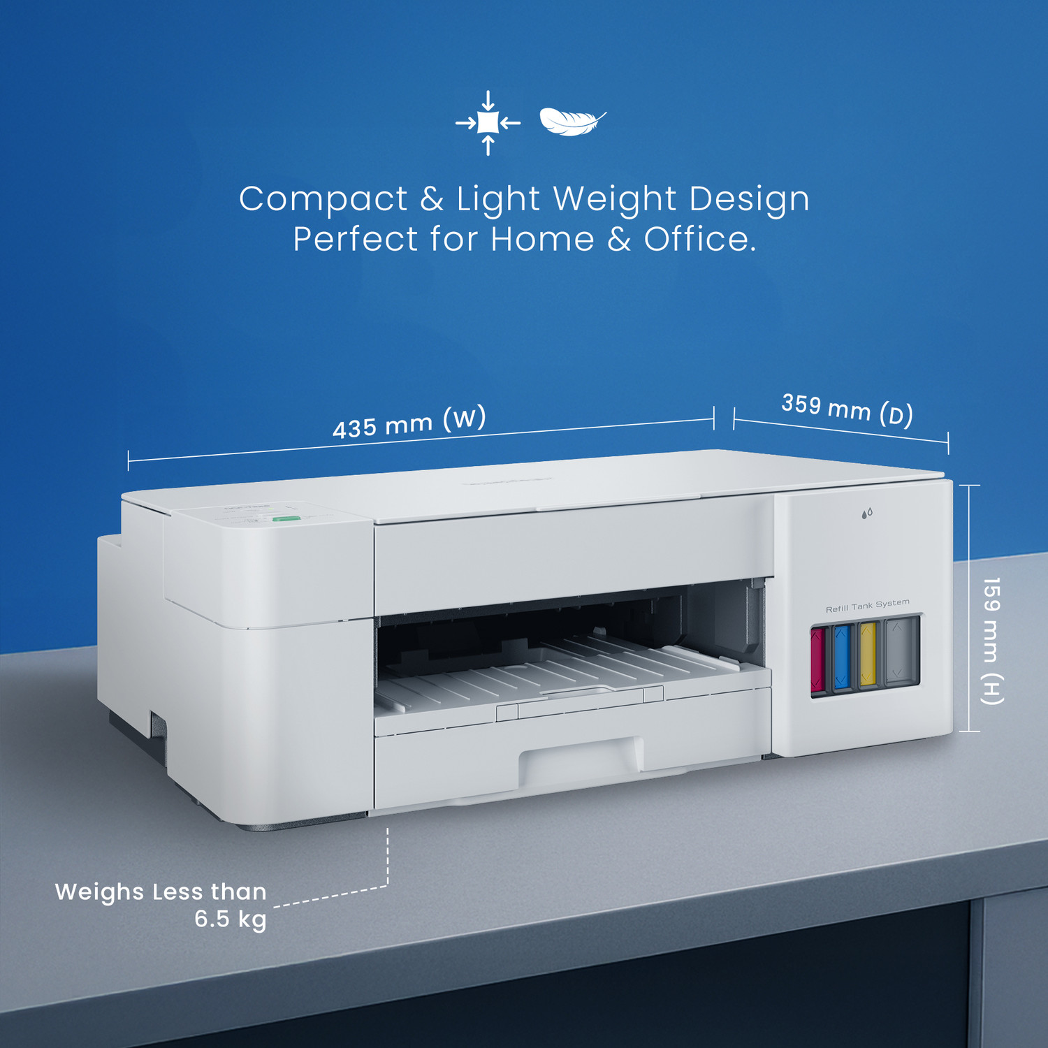 Image of brother DCP-T426W Multi-function WiFi Color Ink Tank Printer (Borderless Printing) for Home Usage