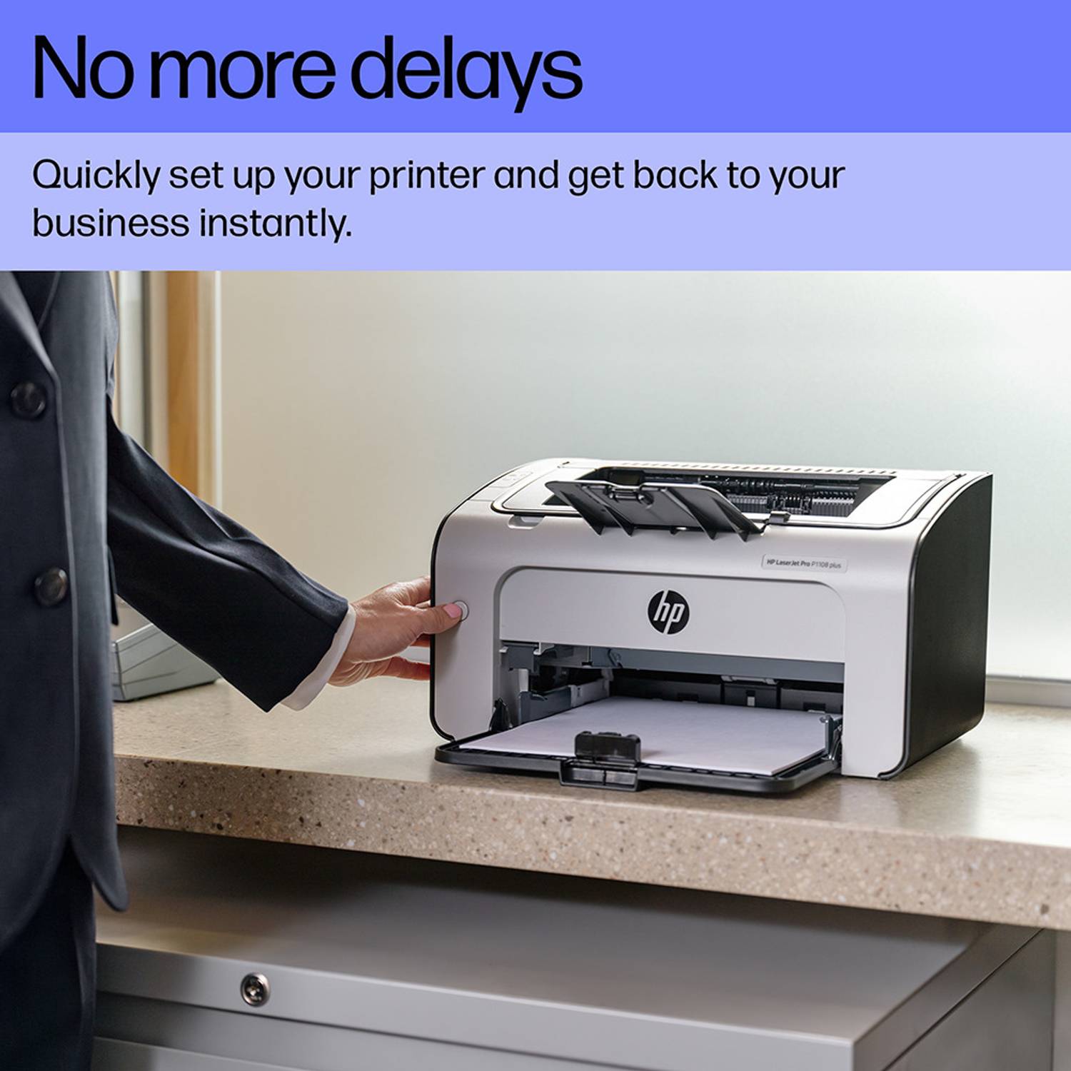 HP LaserJet Pro P1108 Plus Monochrome Laser Printer - Image 3