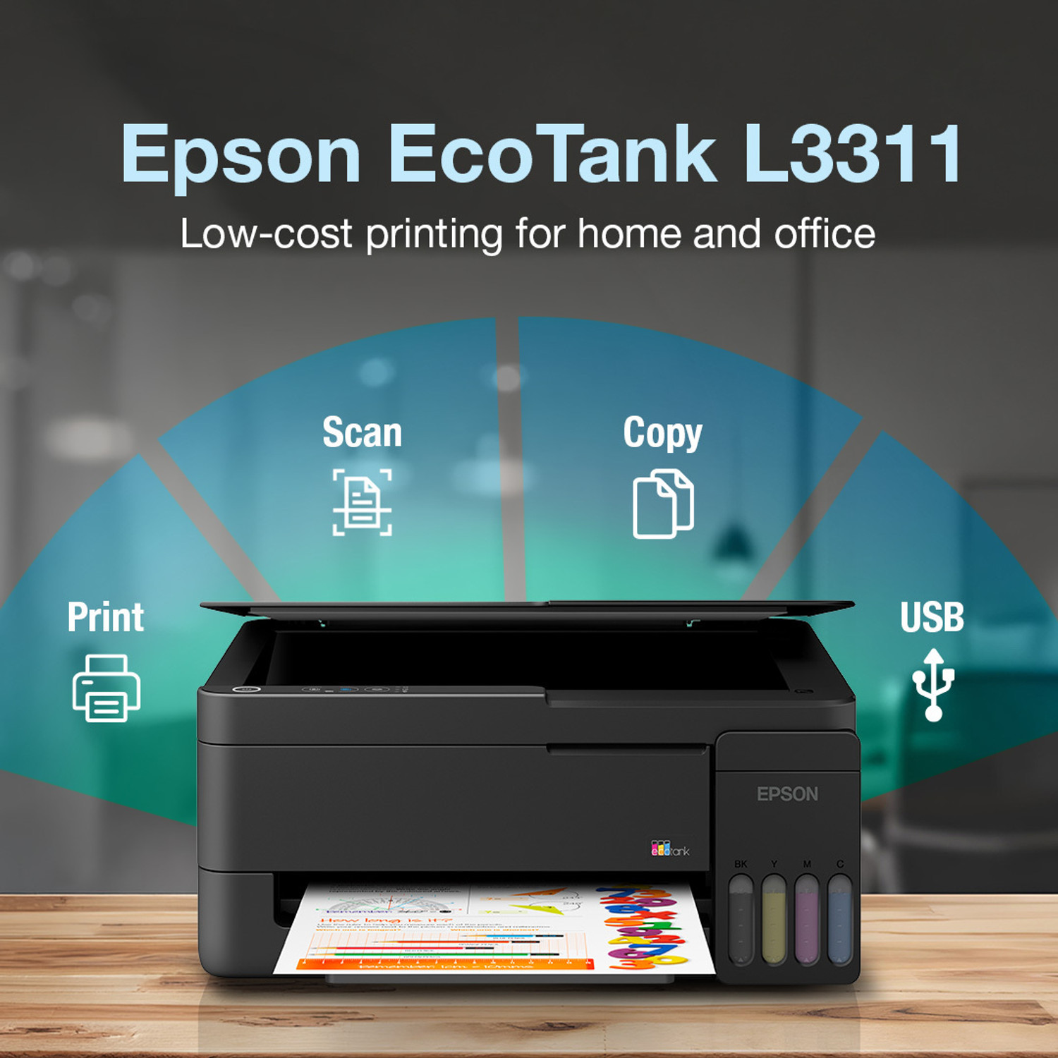 Image of Epson L3311 Multi-function Color Ink Tank Printer