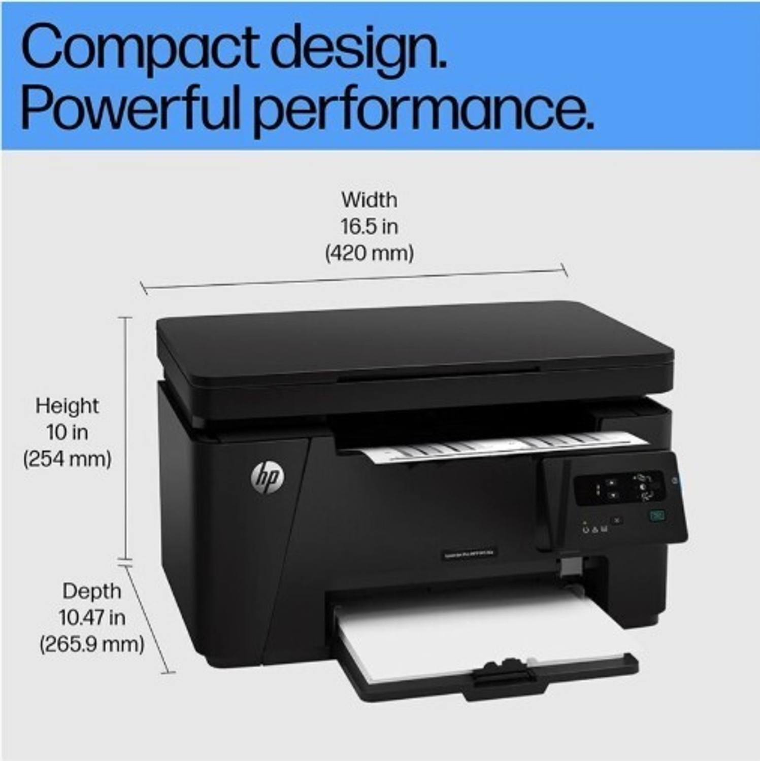 Image of HP LaserJet Pro MFP M126a, Print, Copy, Scan, 700-page Yield Multi-function WiFi Monochrome Laser Printer