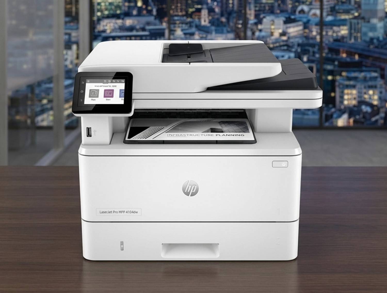 HP LaserJet Pro MFP 4104dw Wireless | Print, Scan & Copy | Auto Duplex | Multi-function WiFi Monochrome Laser Printer