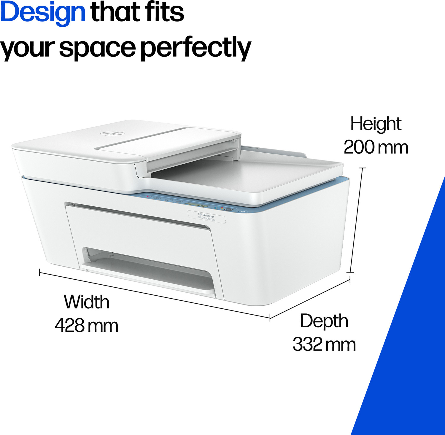 Image of HP DeskJet Ink Advantage 4388 Multi-function Color Inkjet Printer for Print /Scan /Copy with Auto Document Feeder, Ideal for Home /Small Office