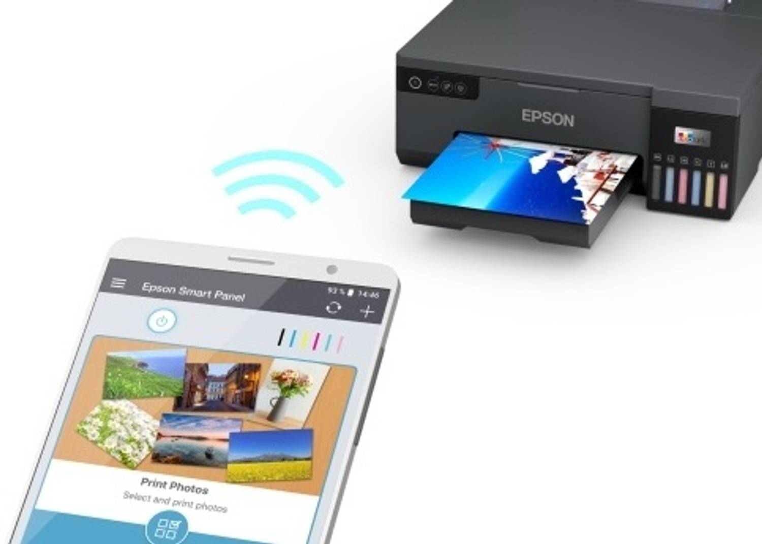 Epson Eco L8050 Single Function WiFi Color Ink Tank Printer - Image 5