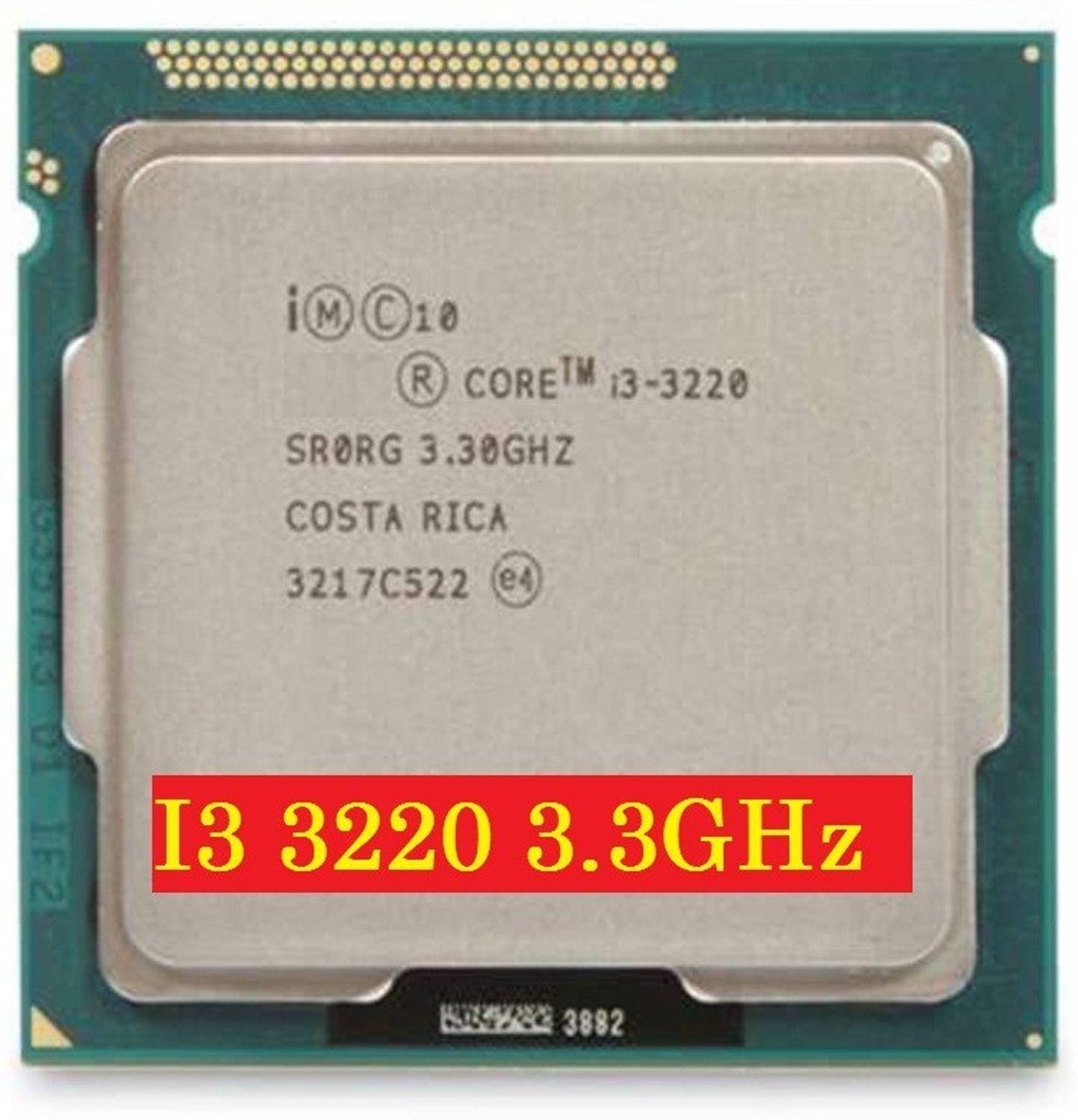 Refurb Core i3 3220 3rd Gen Processor for H61 chipset mother boards Only Processor 3.3 GHz LGA 1155 4 Core Processor Designed for Desktop