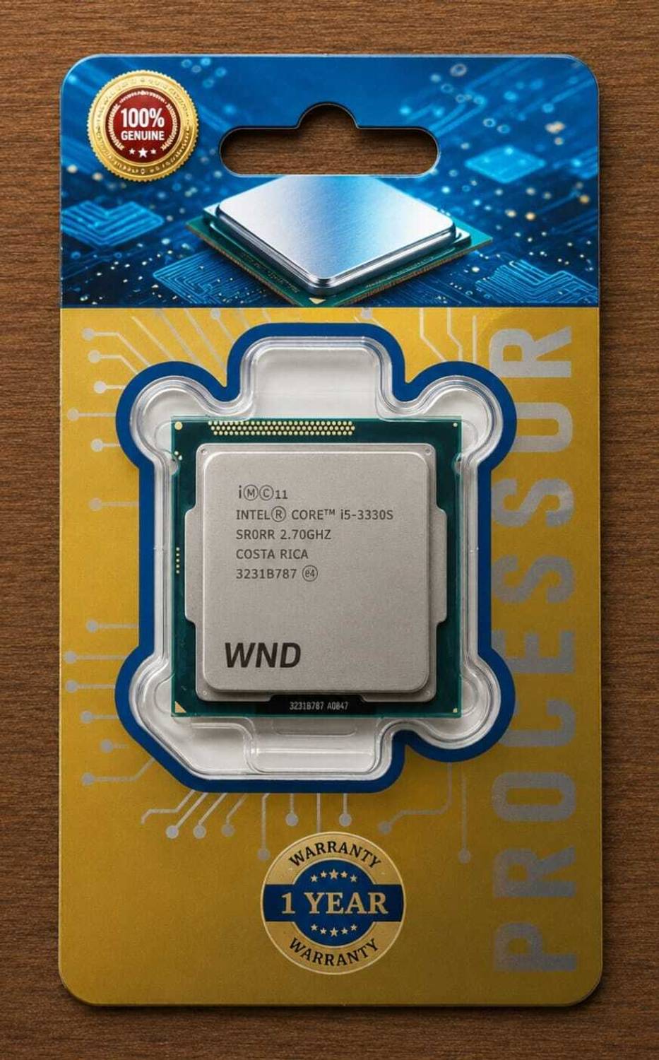 wnd i53-3330S 2.7 GHz LGA 1155 4 Core Processor Designed for Desktop