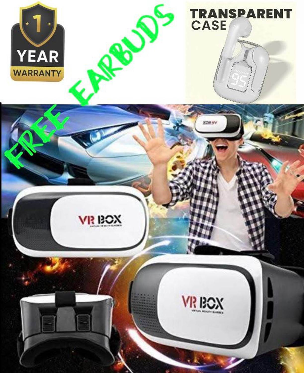 Image of HNMY Virtual Reality Headset| 3D Glasses 5.5 GHz AM3+ 10 Core Processor Designed for Mobile