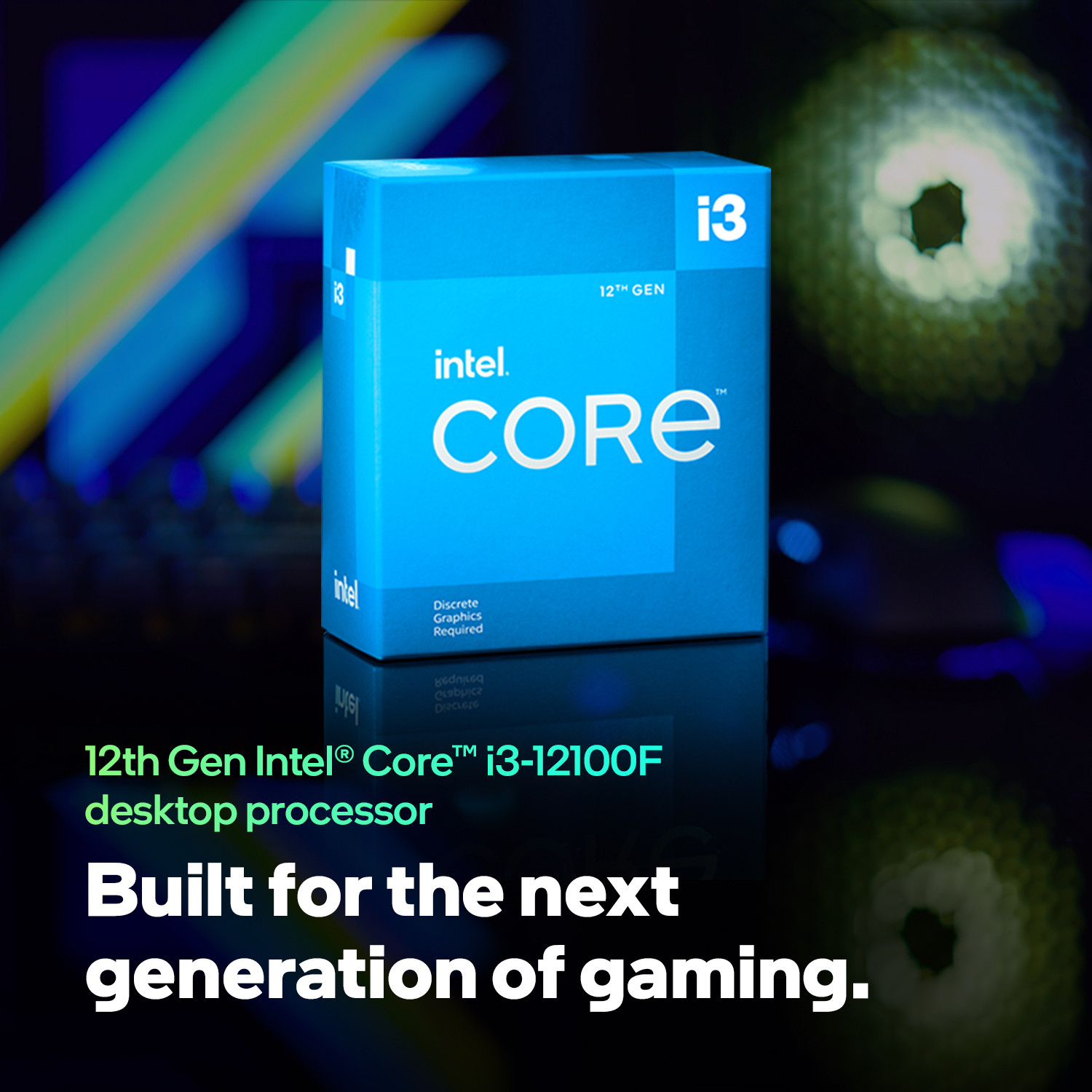 Image of Intel i3-12100F 4.3 GHz Upto 4.3 GHz LGA1700 Socket 4 Cores 8 Threads Desktop Processor