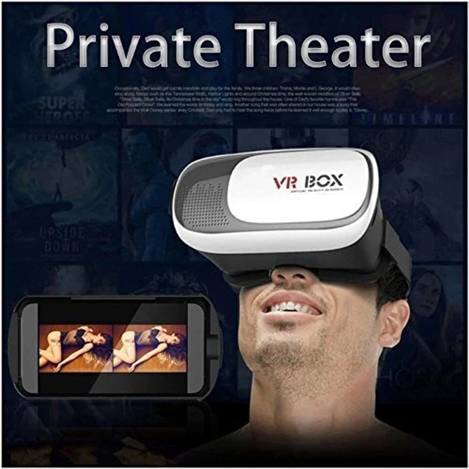 Image of Kamini Virtual Reality Headset| 3D Glasses Headset |VR Set Box 5.5 GHz BGA 1288 1 Core Processor Designed for Mobile