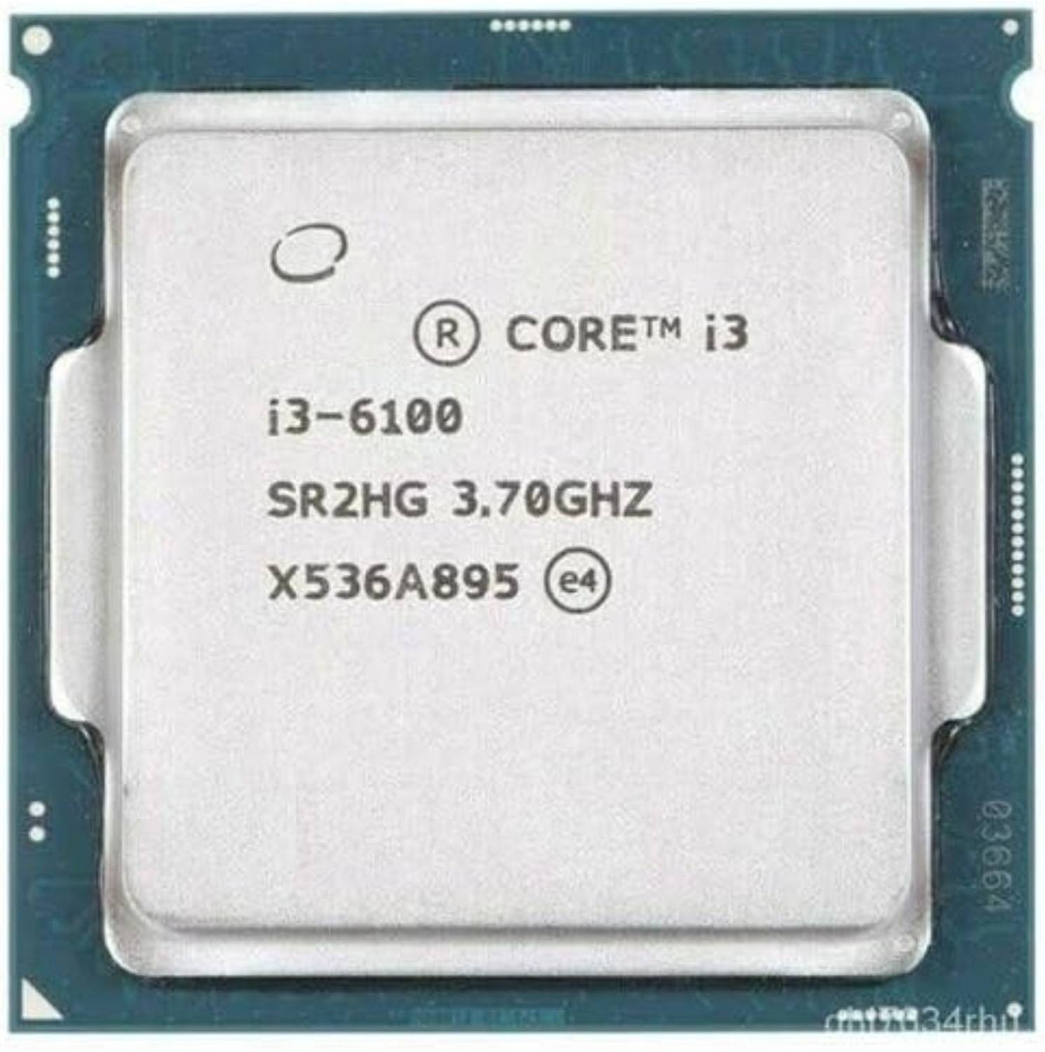 Procesor INTEL CORE I3-6100 INCLUDING COPPER COOLING FAN FOR H110 MOTHER BOARDS 3.7 GHz LGA 1151 2 Core Processor Designed for Desktop