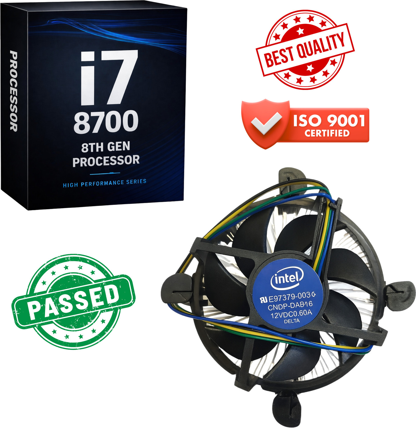 Image of GLOBAL TOUCH i7 8th Gen [ 8700 ] Upto 4.60 GHZ & Base Frequency 3.2 GHz LGA 1151 6 Core Processor Designed for Desktop