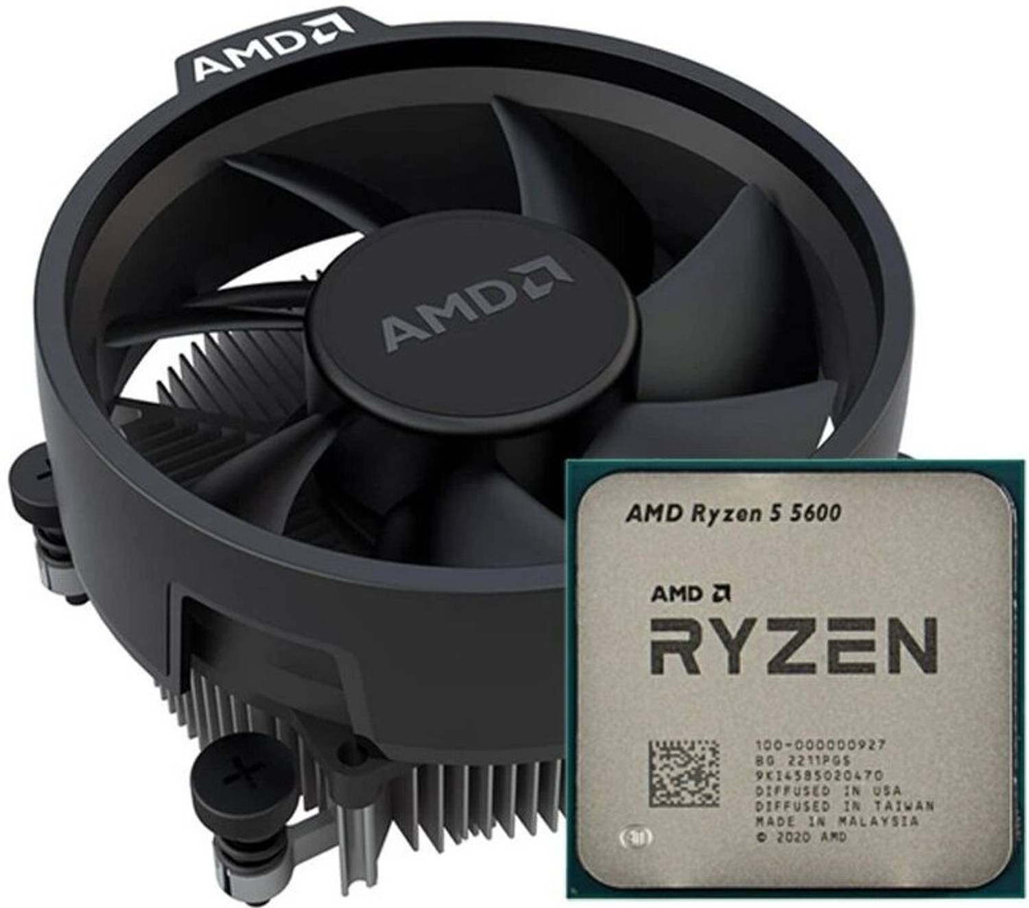 AMD Ryzen 5 5600 3.5 GHz Upto 4.4 GHz AM4 Socket 6 Cores 12