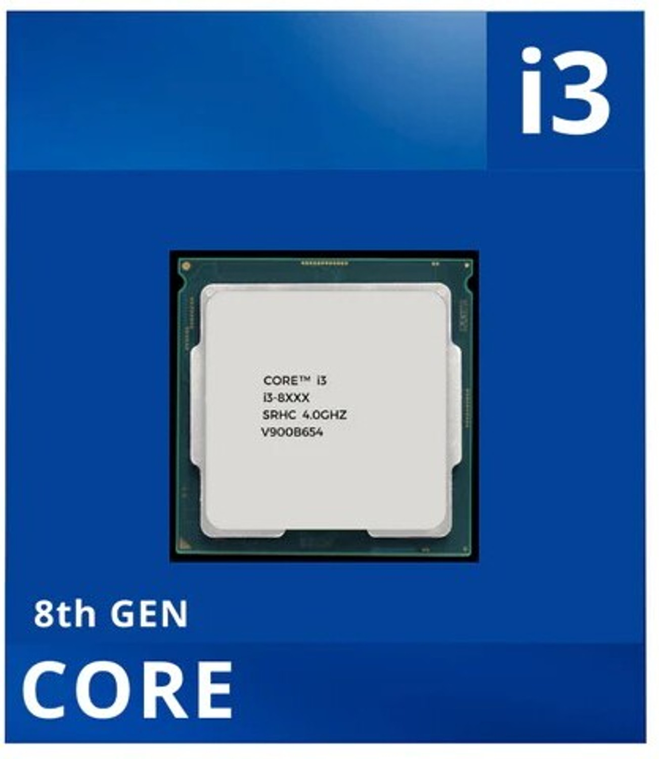 Image of AETMP i3 8th Generation With Thermal Paste, Fan, Heatsink 3.6 GHz LGA 1151 4 Core Processor Designed for Desktop, Workstation