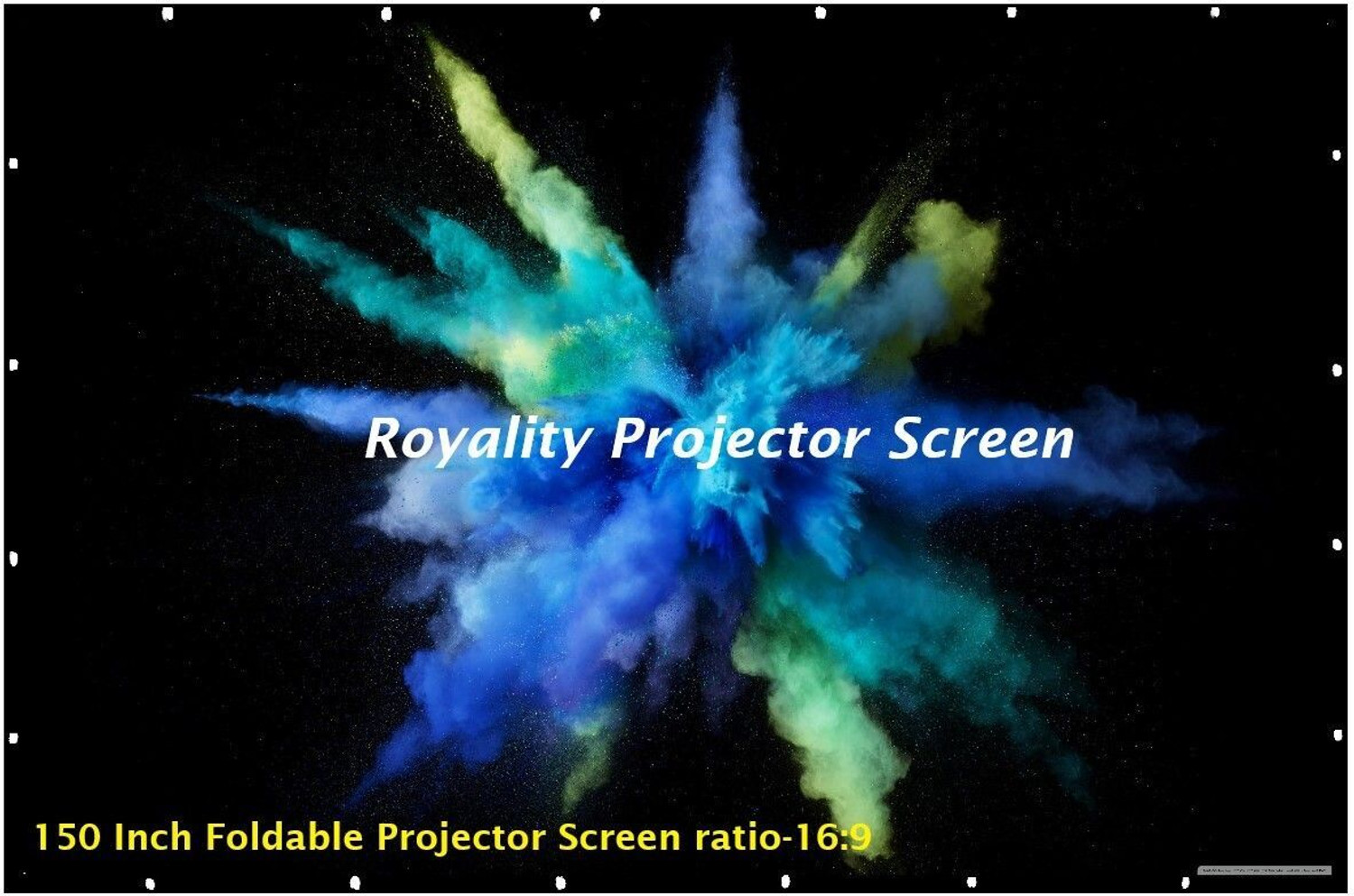 Image of Spline 150 inch Projector Screen,4K HD 16:9 Portable (131 inch Inch (W) x 74 inch Inch (H) Projector Screen (Width 332 cm x 187 cm Height)