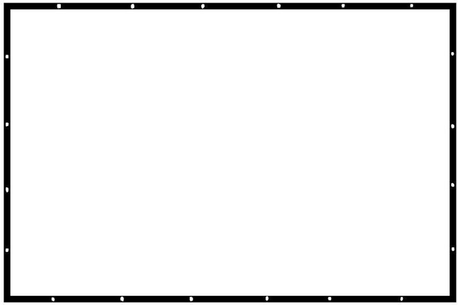 Image of Moiz 130 Inch- 9.5FTx 5.3FT (Anti-Creased) (Foldable) (Anti-Light) 16:9 4K Eyelet HG Projector Screen (Width 288 cm x 162 cm Height)