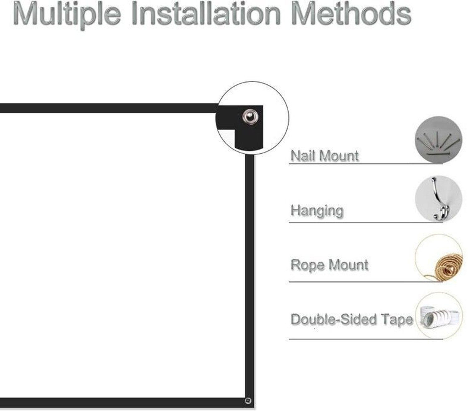 Image of Savsol 200 inch Large Projector Screen 16:9 4k Hanging Washable Fold-able Anti-Crease Projector Screen (Width 447 cm x 257 cm Height)