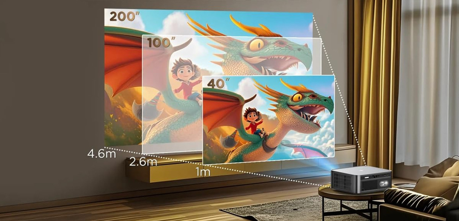 Image of Toptro Legend Extreme Pro 4K HDR10 Dol-by 5.1 Atmos 32000L 4K Ultra HD Through HDMI ARC (32000 lm / Wireless / Remote Controller) Portable Projector