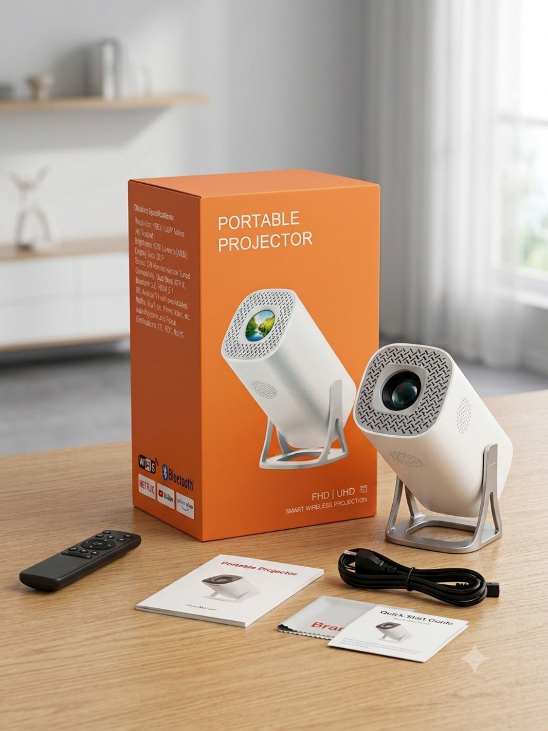 Image of Offtrot HY300 (250 lm / 1 Speaker / Wireless / Remote Controller) Portable Projector