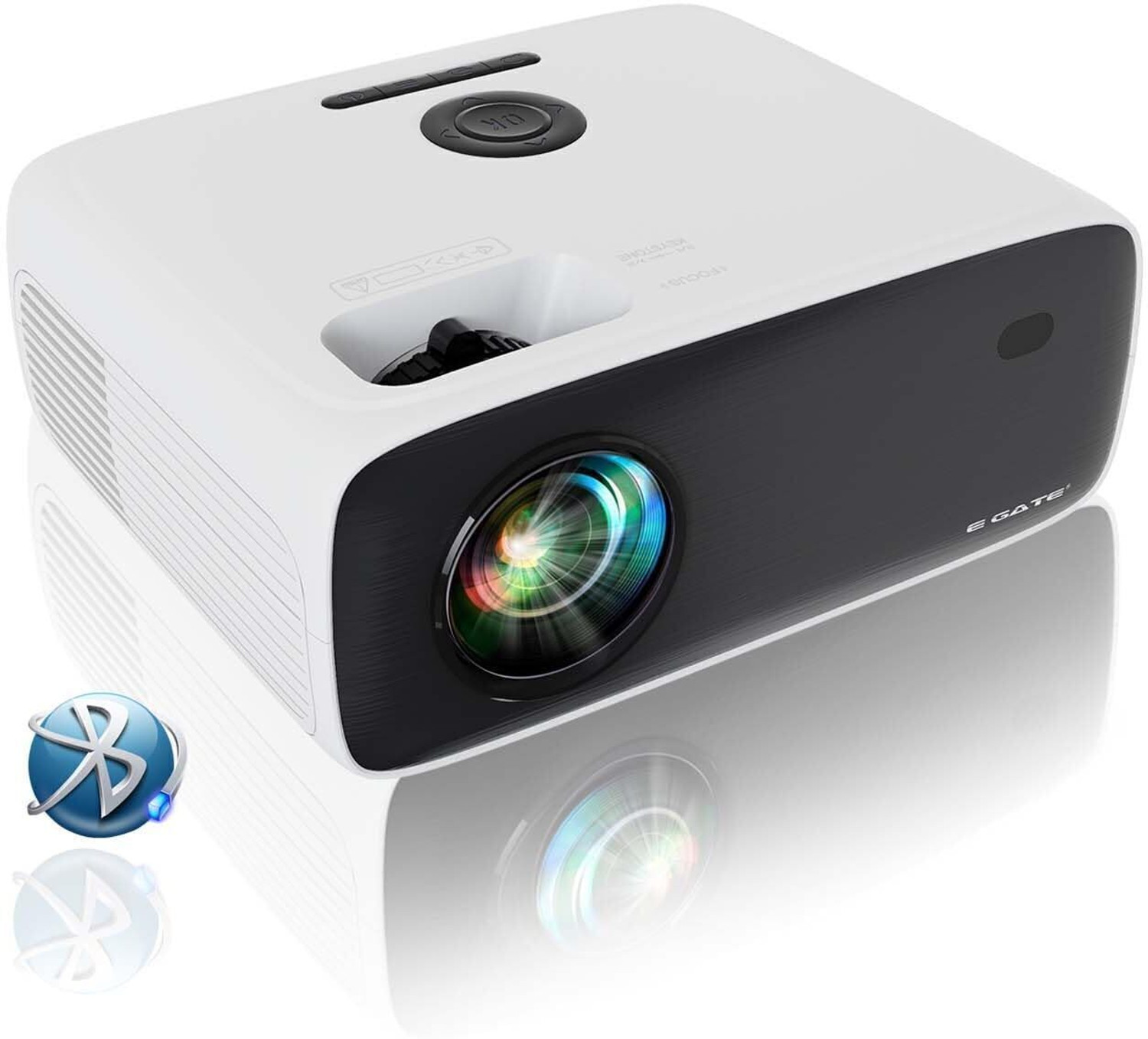 Image of Egate K9 Pro / EO9022 (13500 lm / 1 Speaker / Wireless / Remote Controller) Full HD 1080p Native with 4K Ultra HD Support with 750 FC | Brightest in Segment | 635cm Max Screen | 5W Inbuilt Speaker | 3XHDMI, 2XUSB, AV, Aux | Ultra Bright Projector