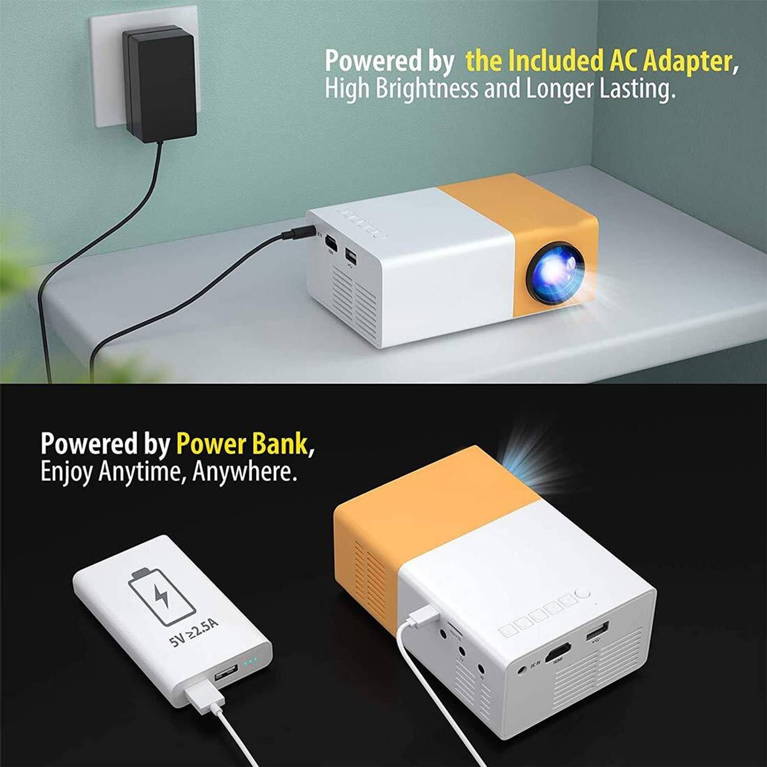 ppr Mini Portable LED Projector - Image 3