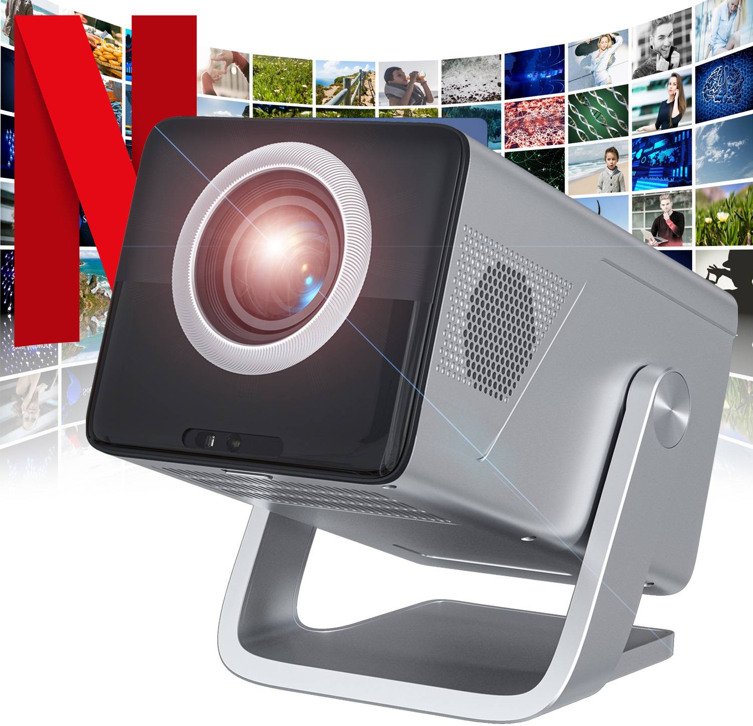 Portronics Beem 570 Smart Projector, Netflix Certified, 1080p Full HD Native, 10000 Lumens (10000 lm / Wireless / Remote Controller) Portable Projector deal from flipkart