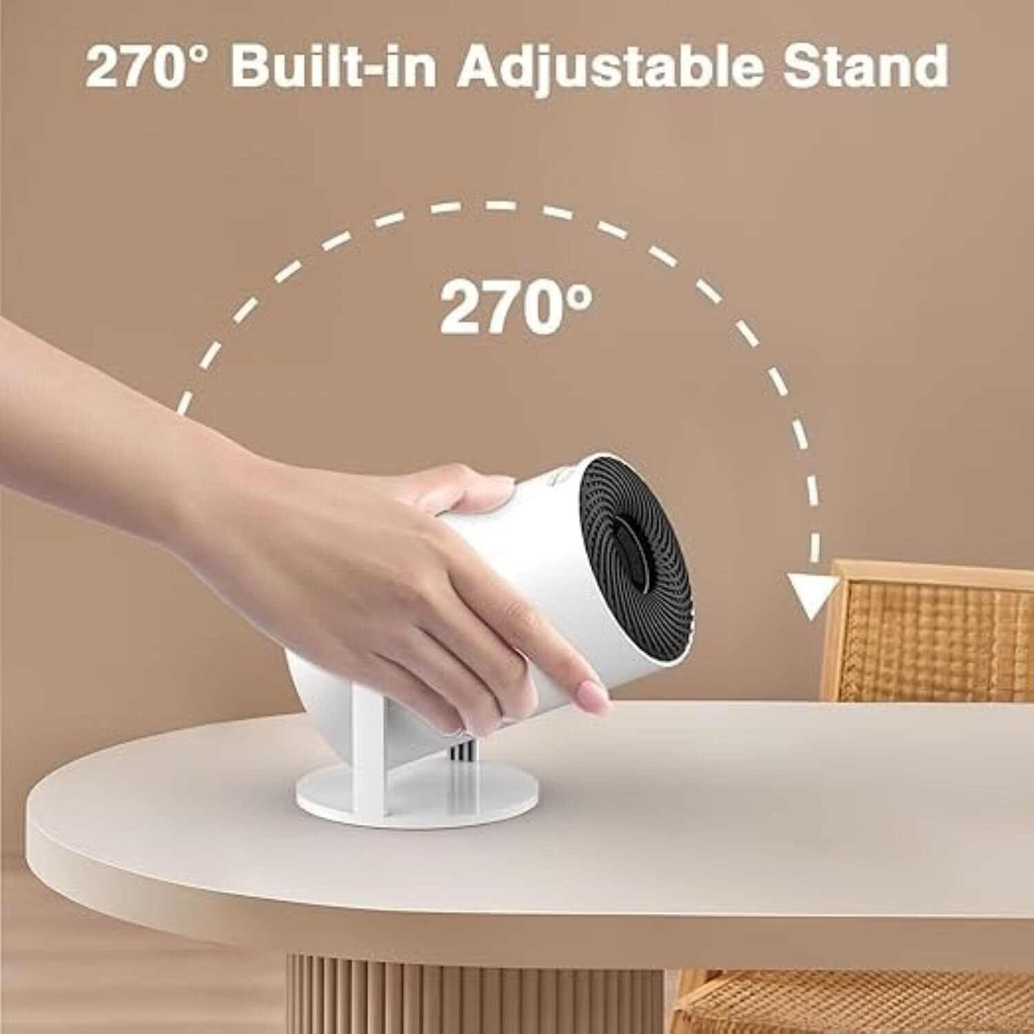 Image of YAROH Projector, 4K 1080P Full HD Projector, WiFi 5G Compatible With Mobile /LaptopB76 (4500 lm / 1 Speaker / Wireless / Remote Controller) Portable Projector
