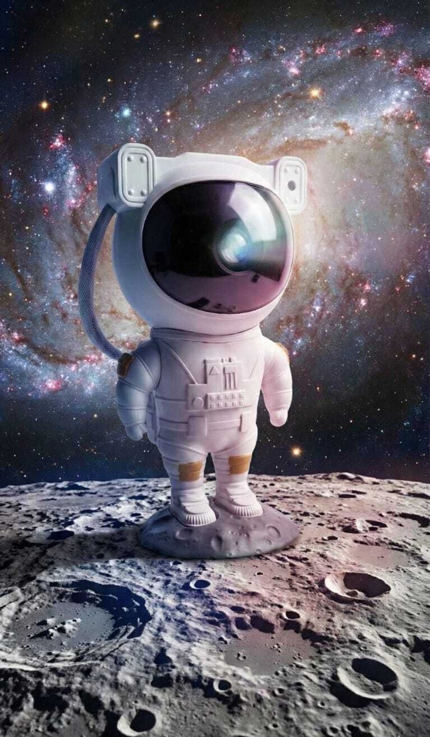 Image of Shapy Galaxy Light Astronaut space star projector 360 Adjustable Head Night Lamp (1 lm) Portable Projector